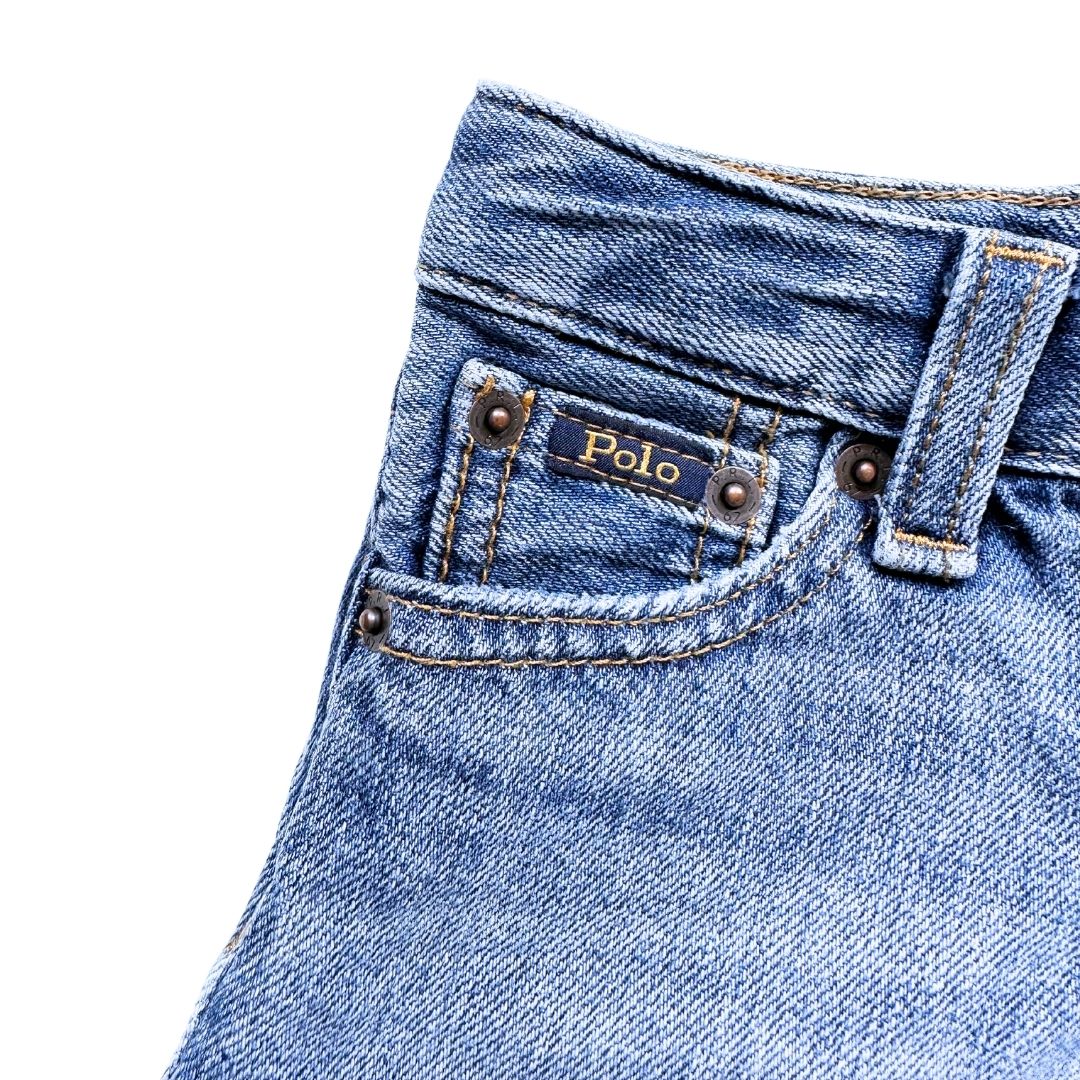 RALPH LAUREN - Blaue Jeansshorts - 2 Jahre