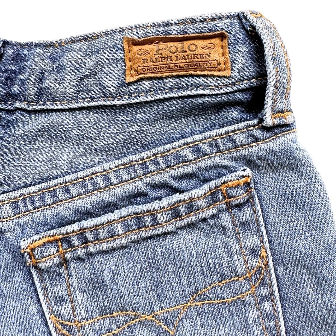 RALPH LAUREN - Blue denim shorts - 2 years