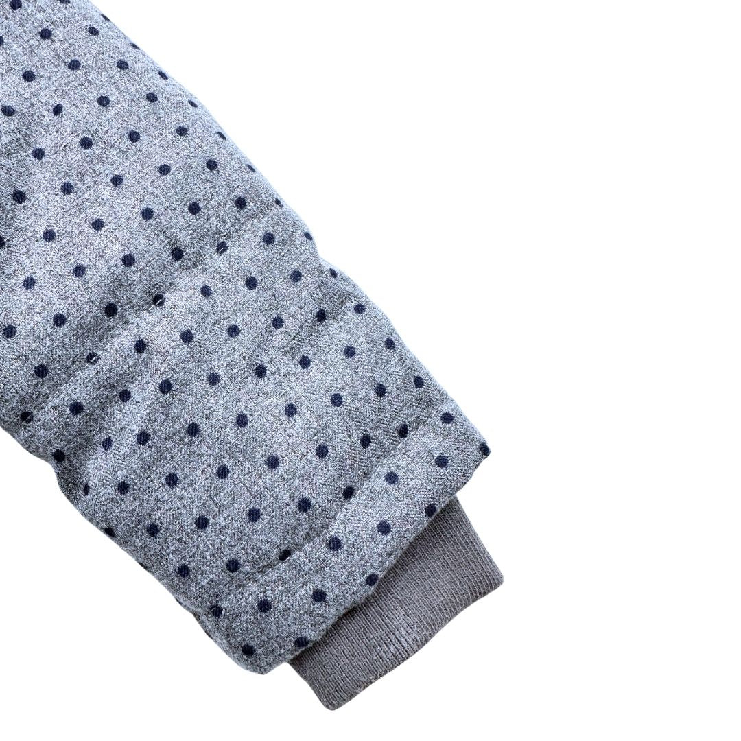 CADET ROUSSELLE - Parka grise à pois bleus - 2 ans