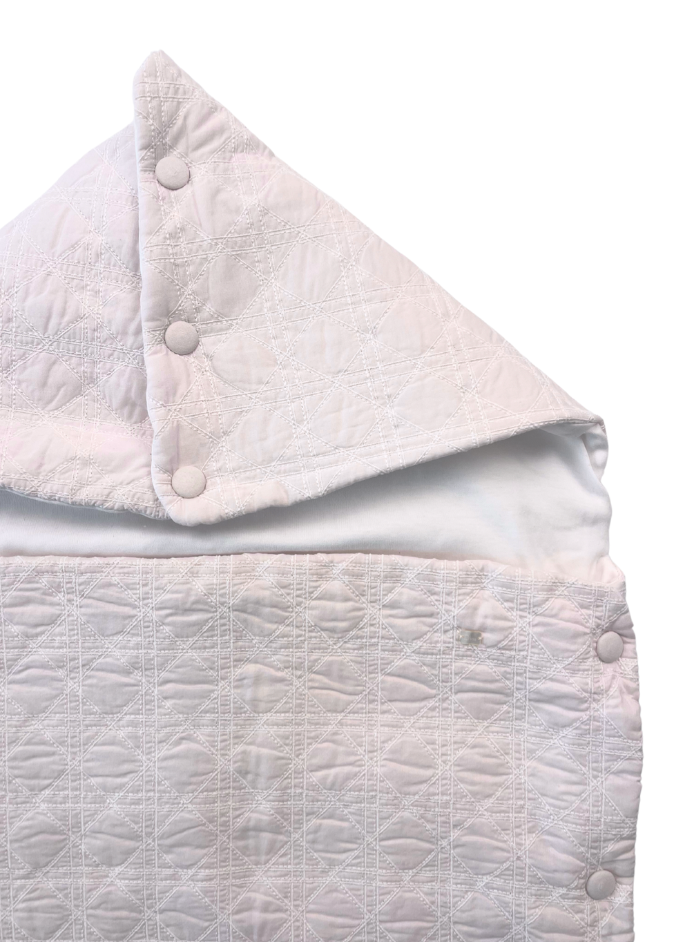 BABY DIOR – Besticktes rosa Babynest – Einheitsgröße