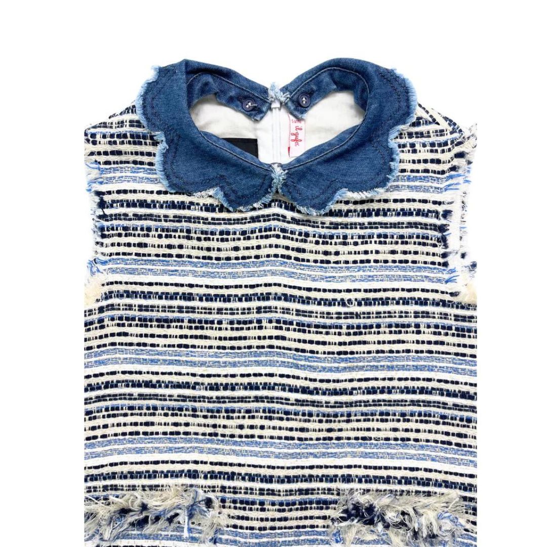 IL GUFO - Ensemble veste légère et robe à rayures - 5 ans