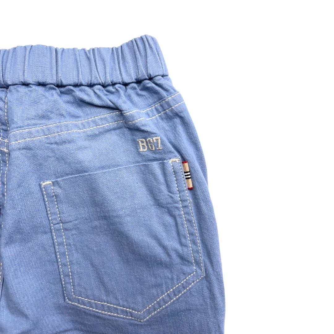 BONPOINT - Blue cotton pants - 4 years