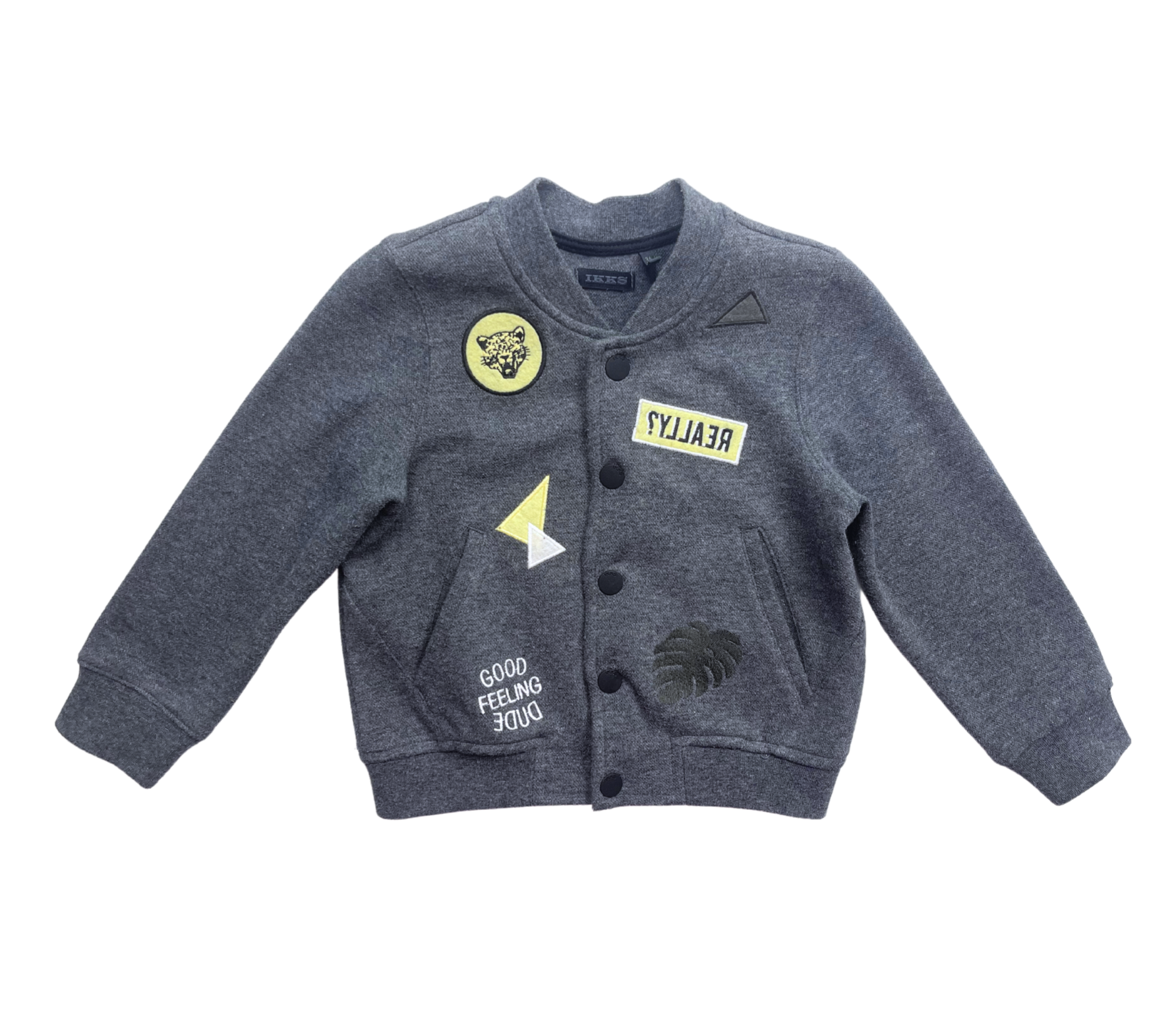 IKKS - Grey vest with badges - 3 years