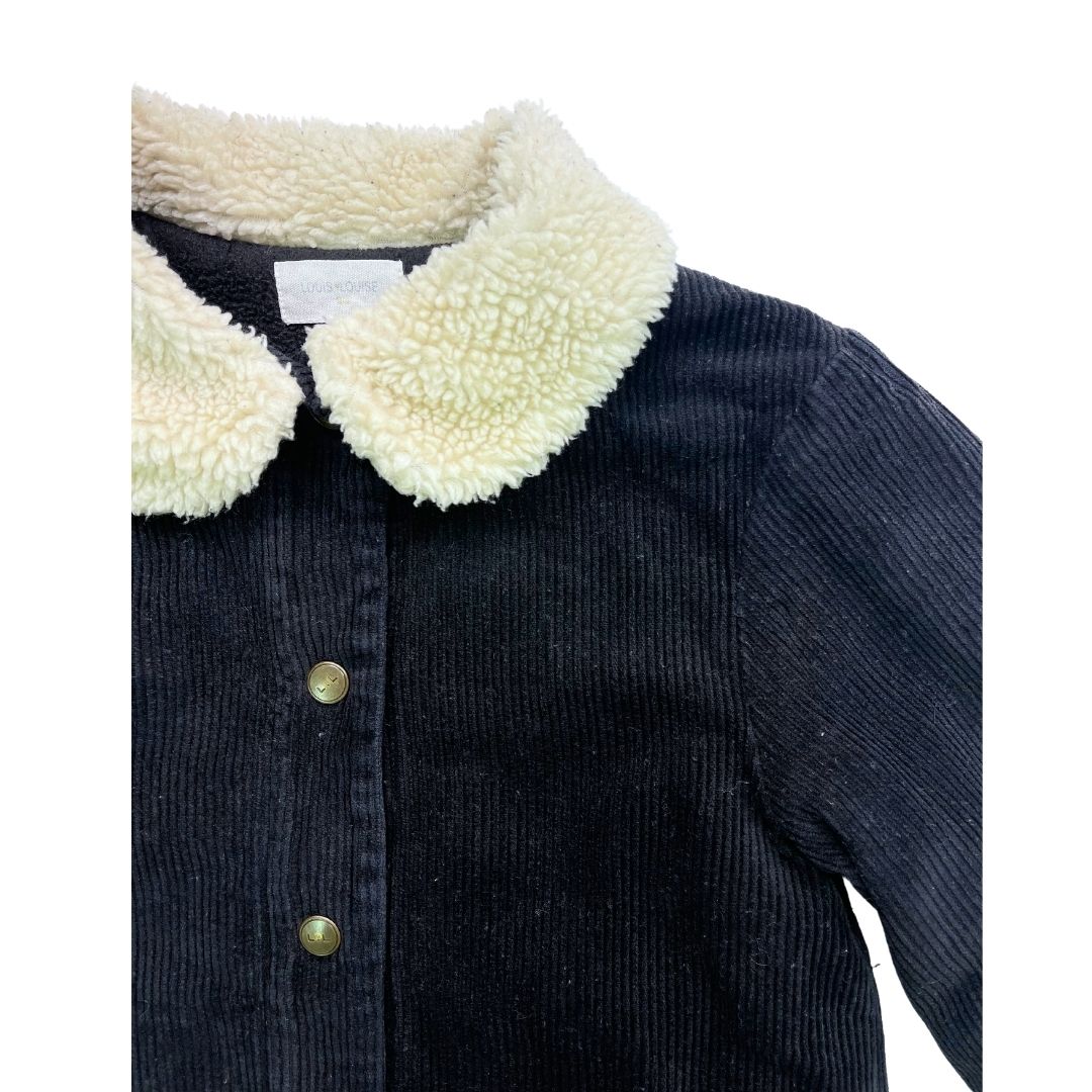 LOUIS LOUISE - Veste en velours bleu marine - 8 ans