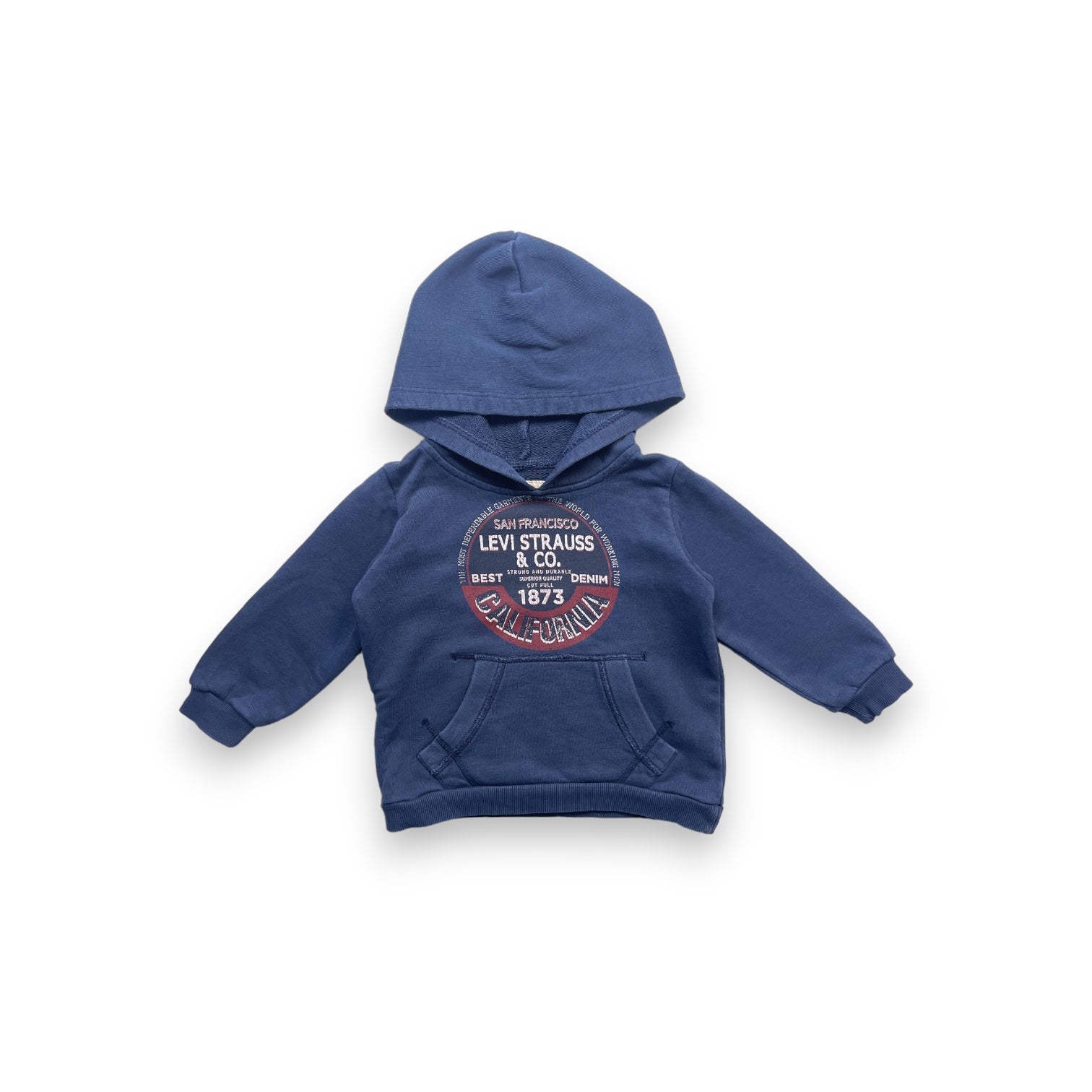 LEVI’S - Sweat à capuche bleu marine - 2 ans