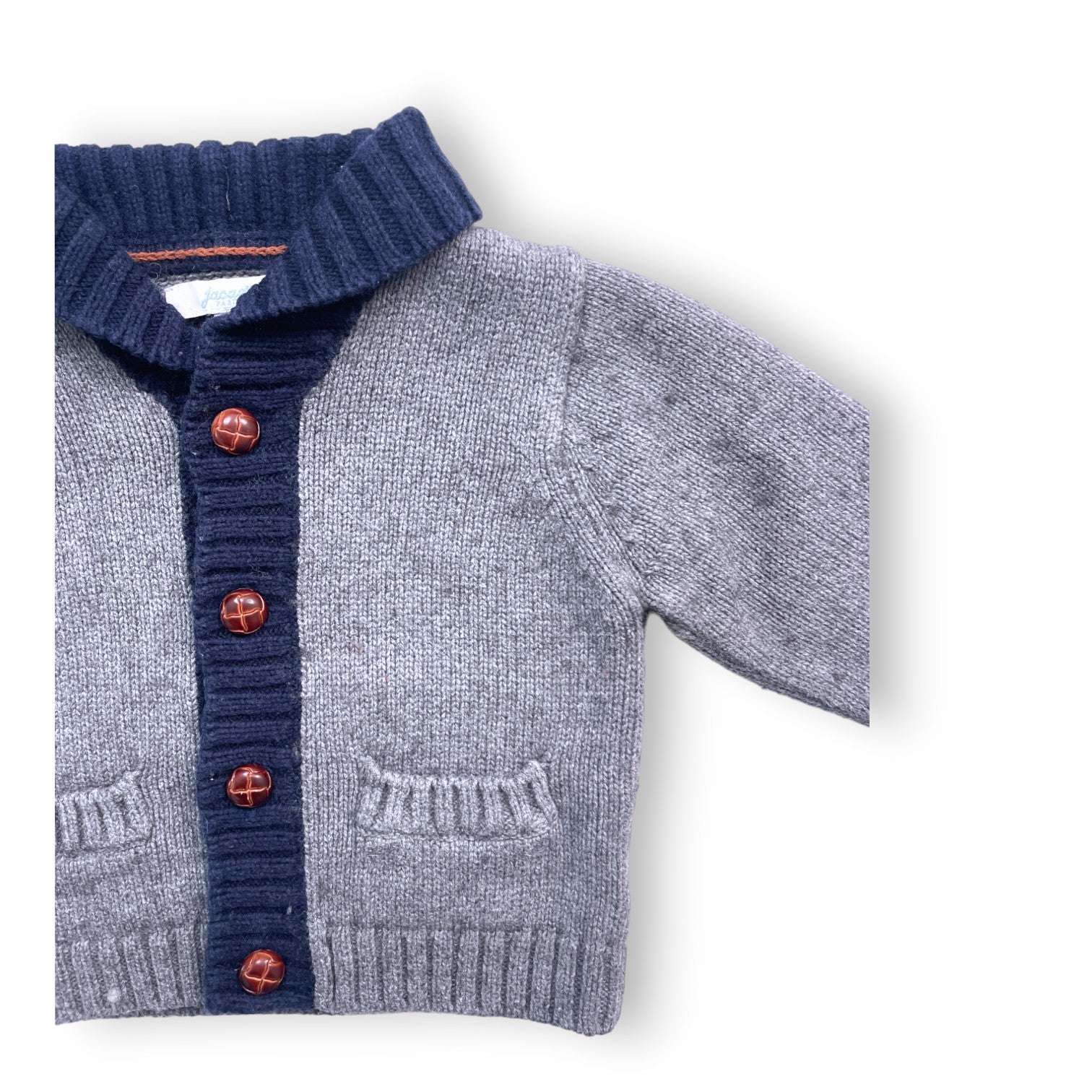 JACADI - Gilet gris à boutons - 6 mois