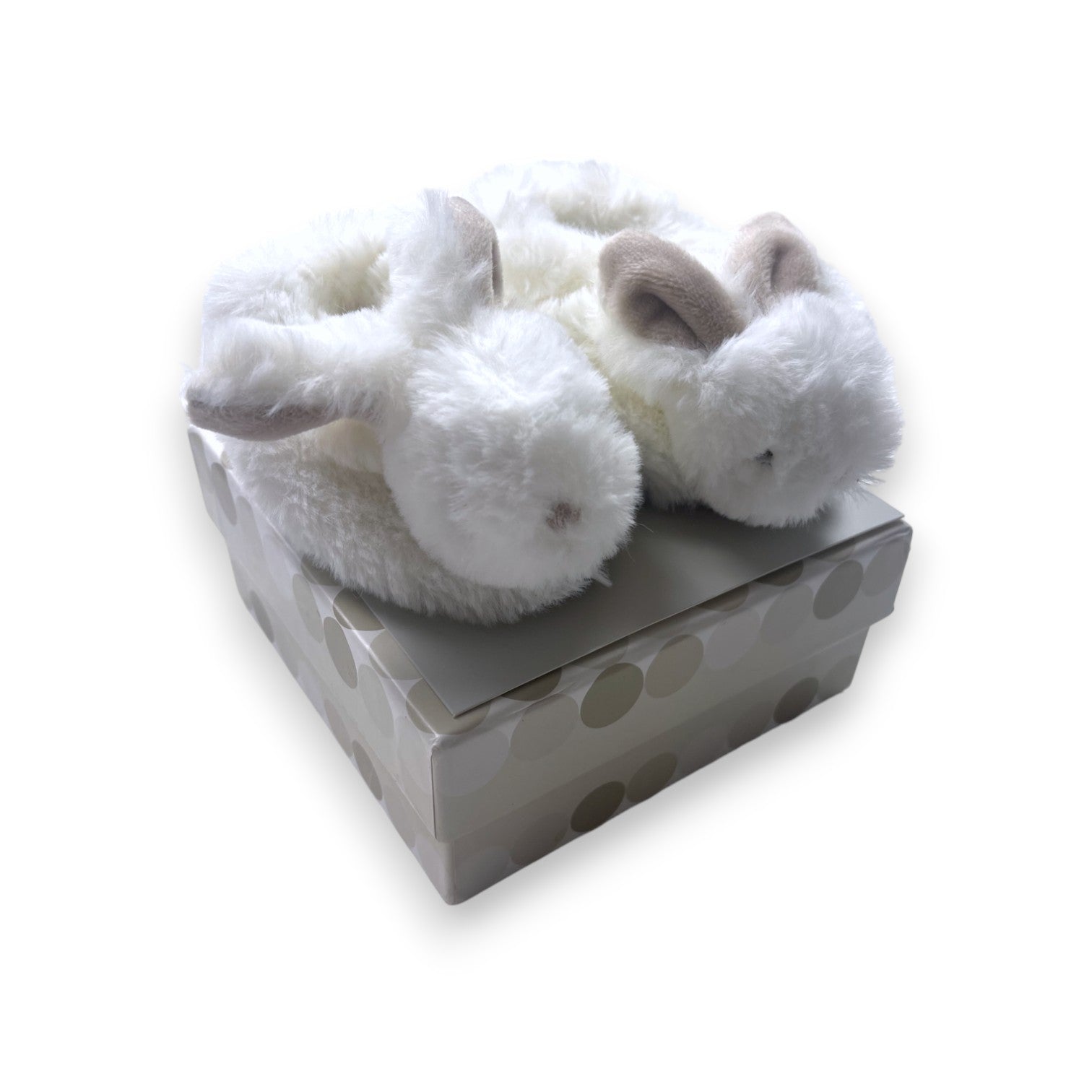 DOUDOU ET COMPAGNIE - Chaussons tout doux lapins (neufs) - Taille naissance