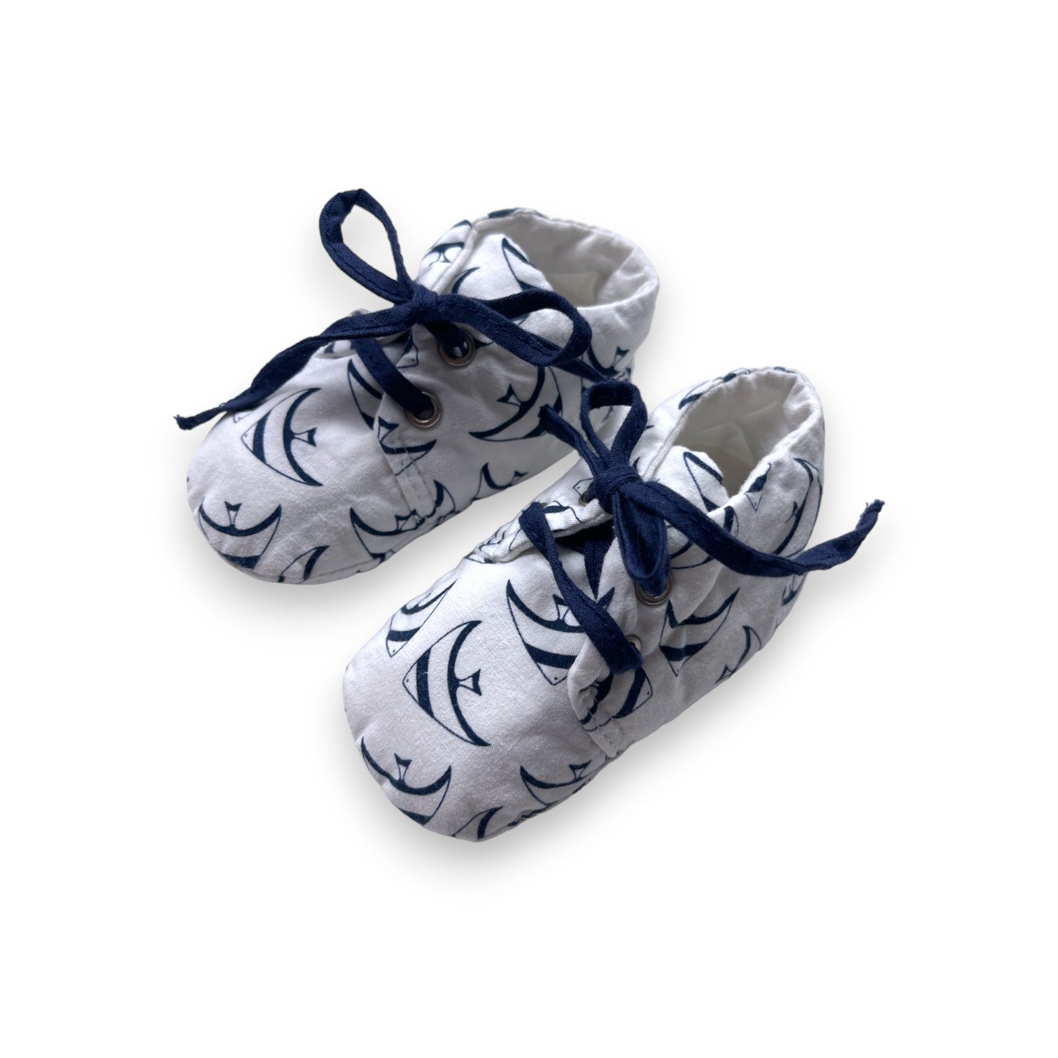 MINIYOU - Chaussons en tissus motif poissons - Taille naissance