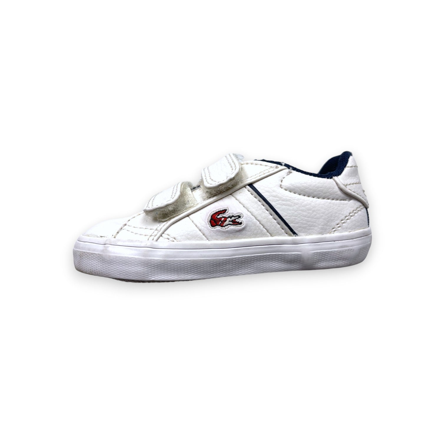 LACOSTE - Baskets blanches à scratch - Pointure 20