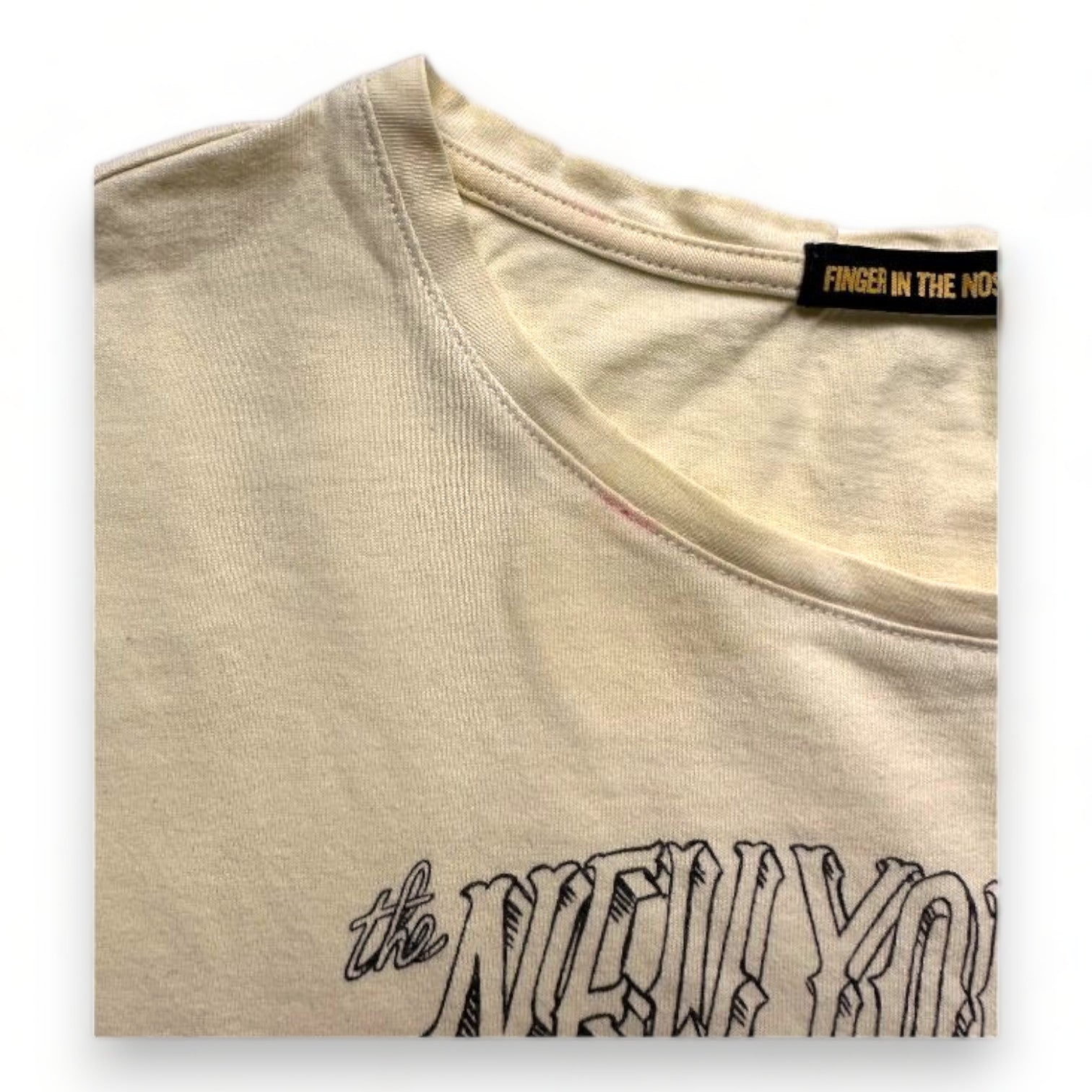 FINGER IN THE NOSE - Gelbes bedrucktes T-Shirt - 12 Jahre