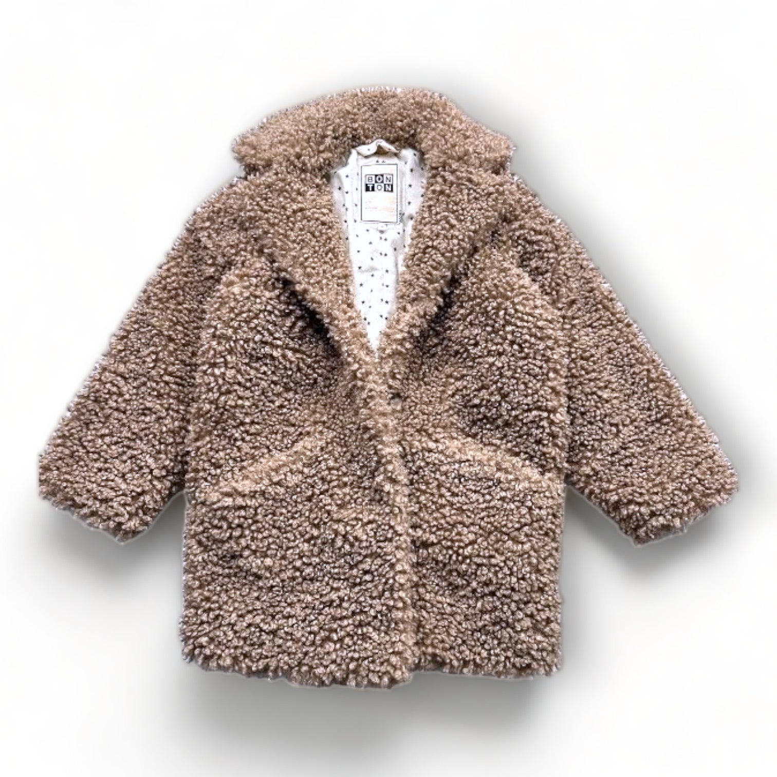 BONTON - Brown sheepskin coat - 8 years