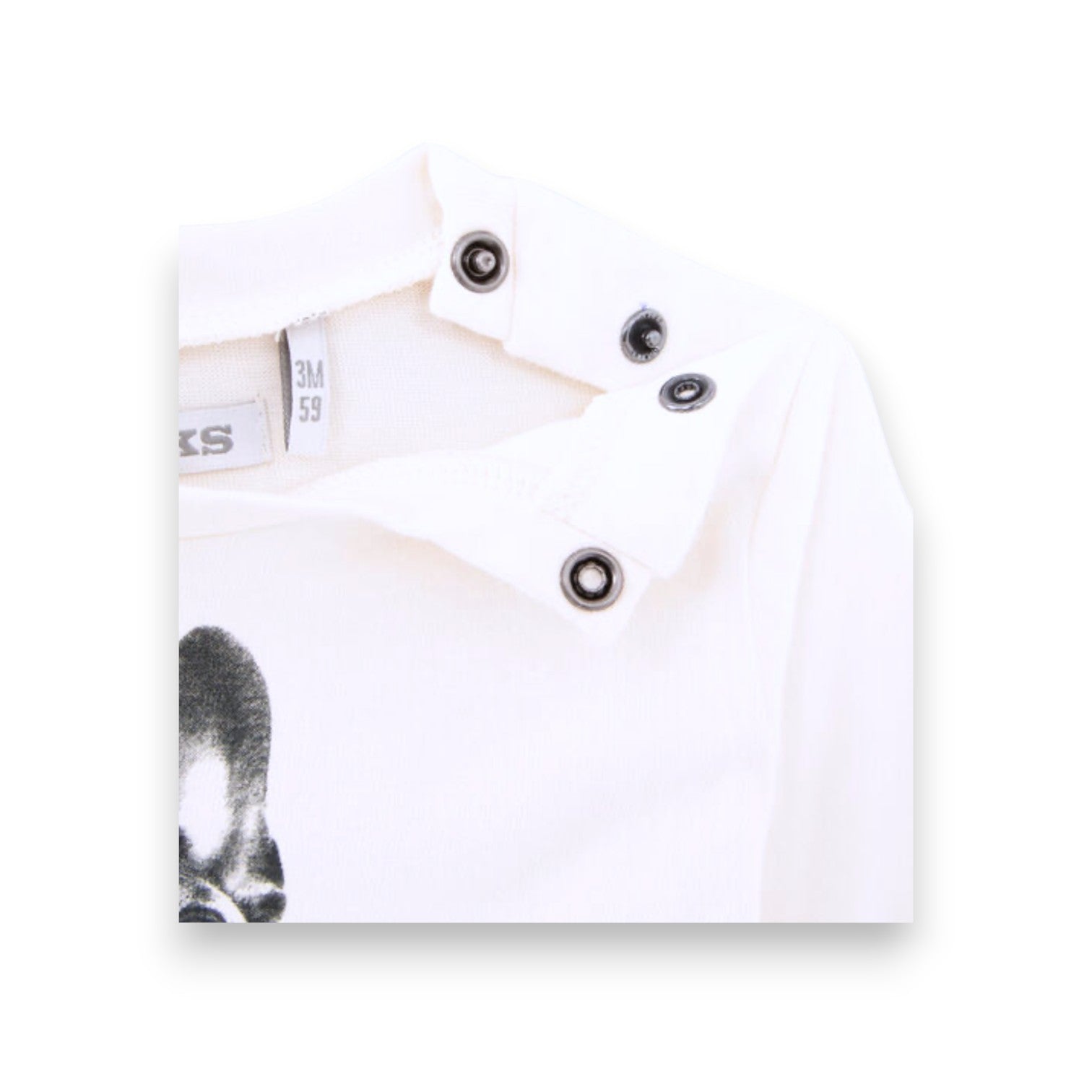 IKKS - Ecru baseball dog motif T-shirt (new) - 18 months