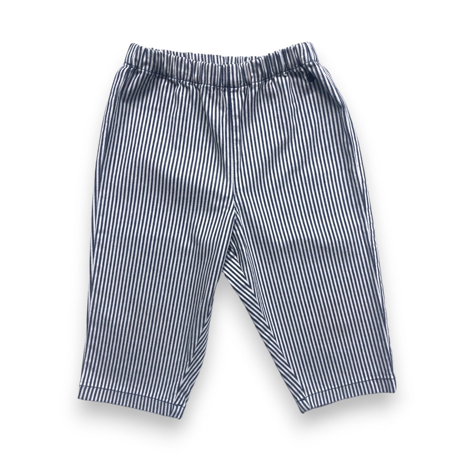 PETIT BATEAU - Pantalon rayé en coton - 18 mois