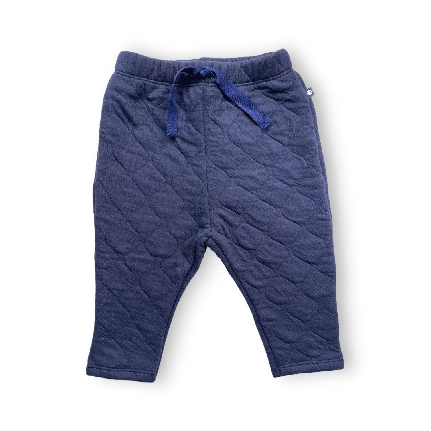 PETIT BATEAU - Pantalon bleu marine en molleton (neuf) - 18 mois