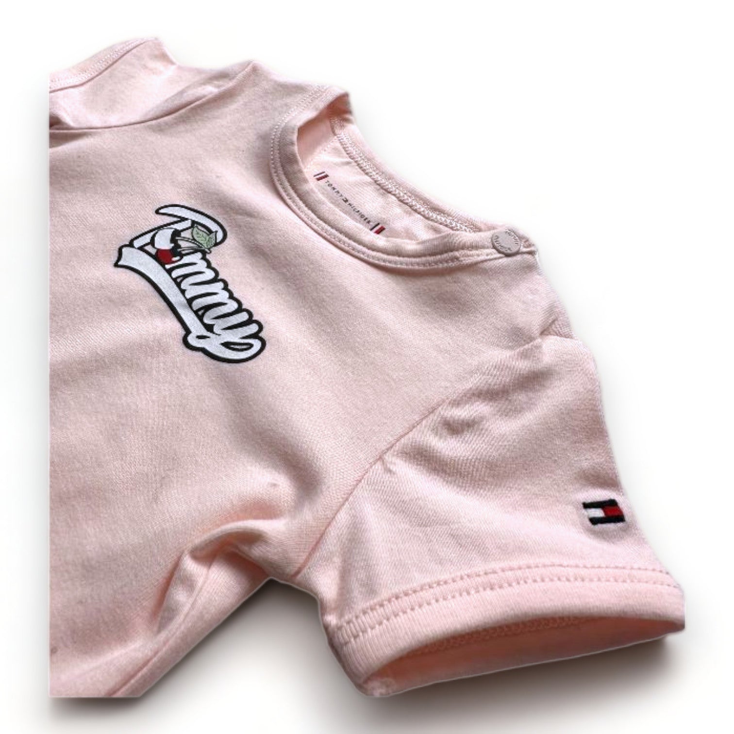 TOMMY HILFIGER - Bodie rose avec imprimé - 0 mois