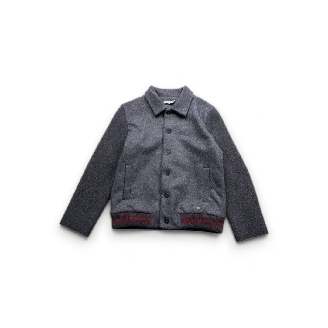 DIOR - Gray wool bomber jacket - 12 years