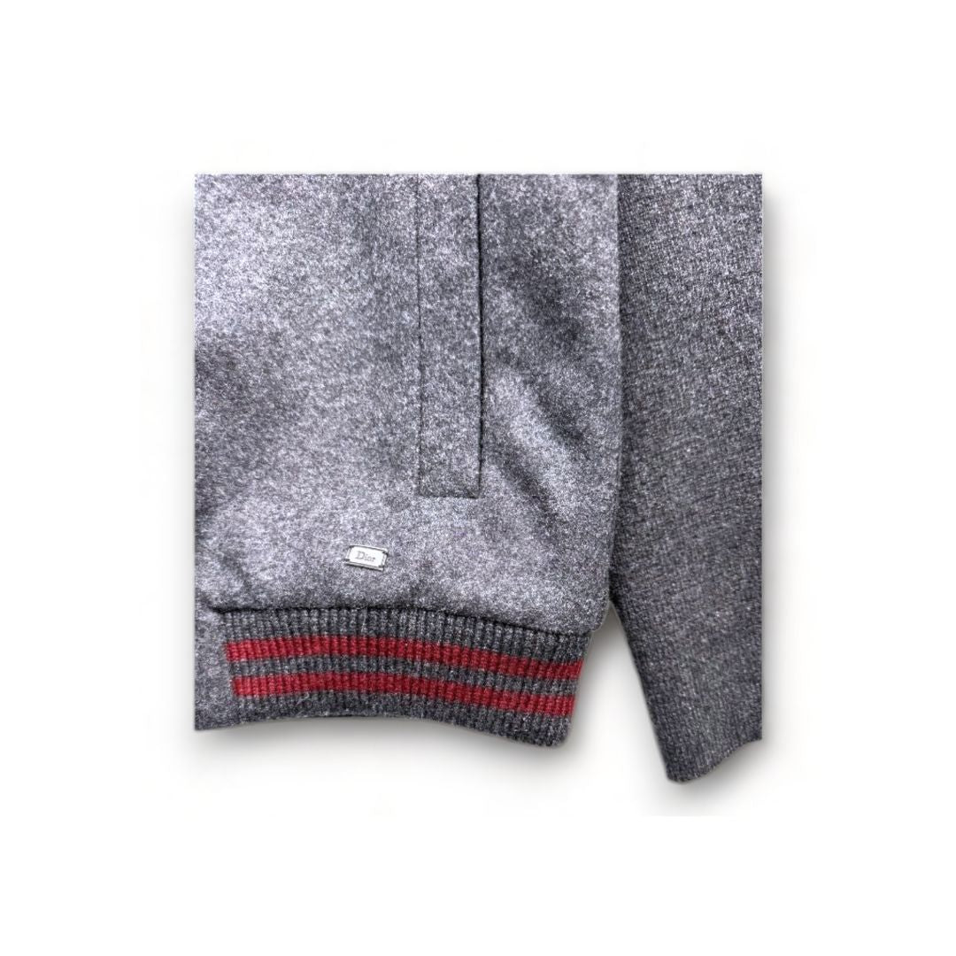 DIOR - Gray wool bomber jacket - 12 years