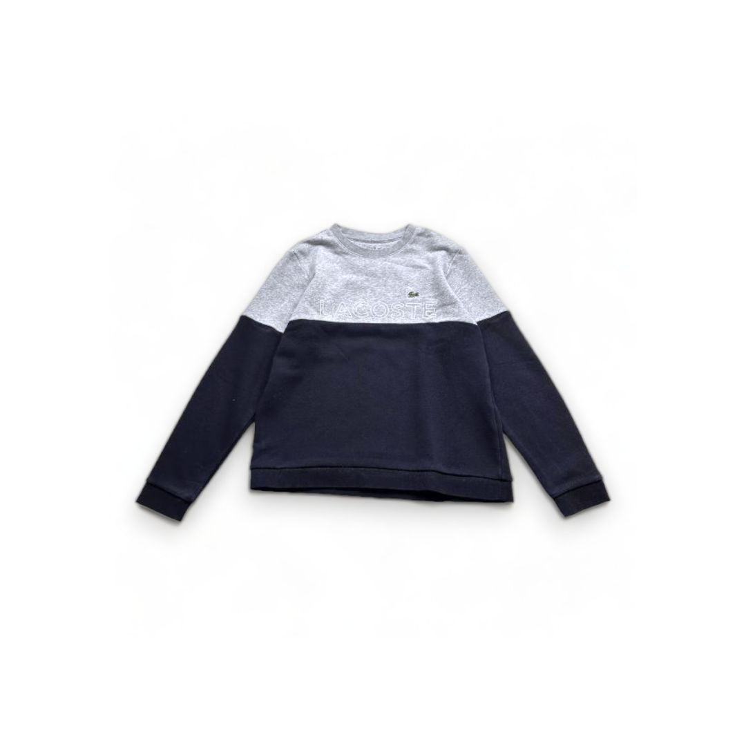 LACOSTE - Sweat gris et bleu marine - 12 ans