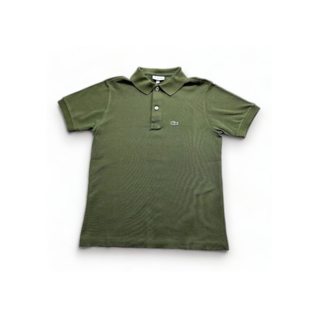 LACOSTE - Polo uni vert kaki - 12 ans