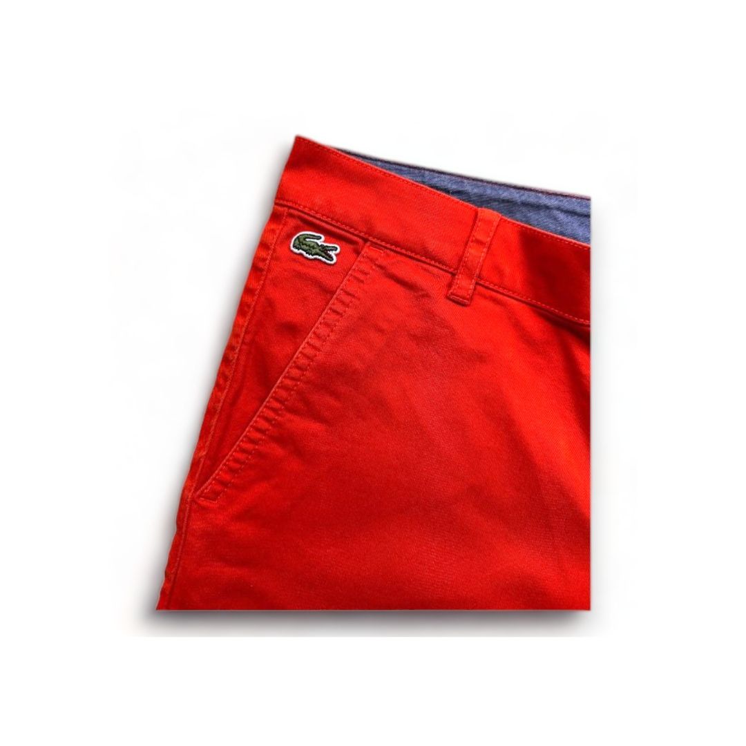 LACOSTE - Bermuda rouge - 12 ans
