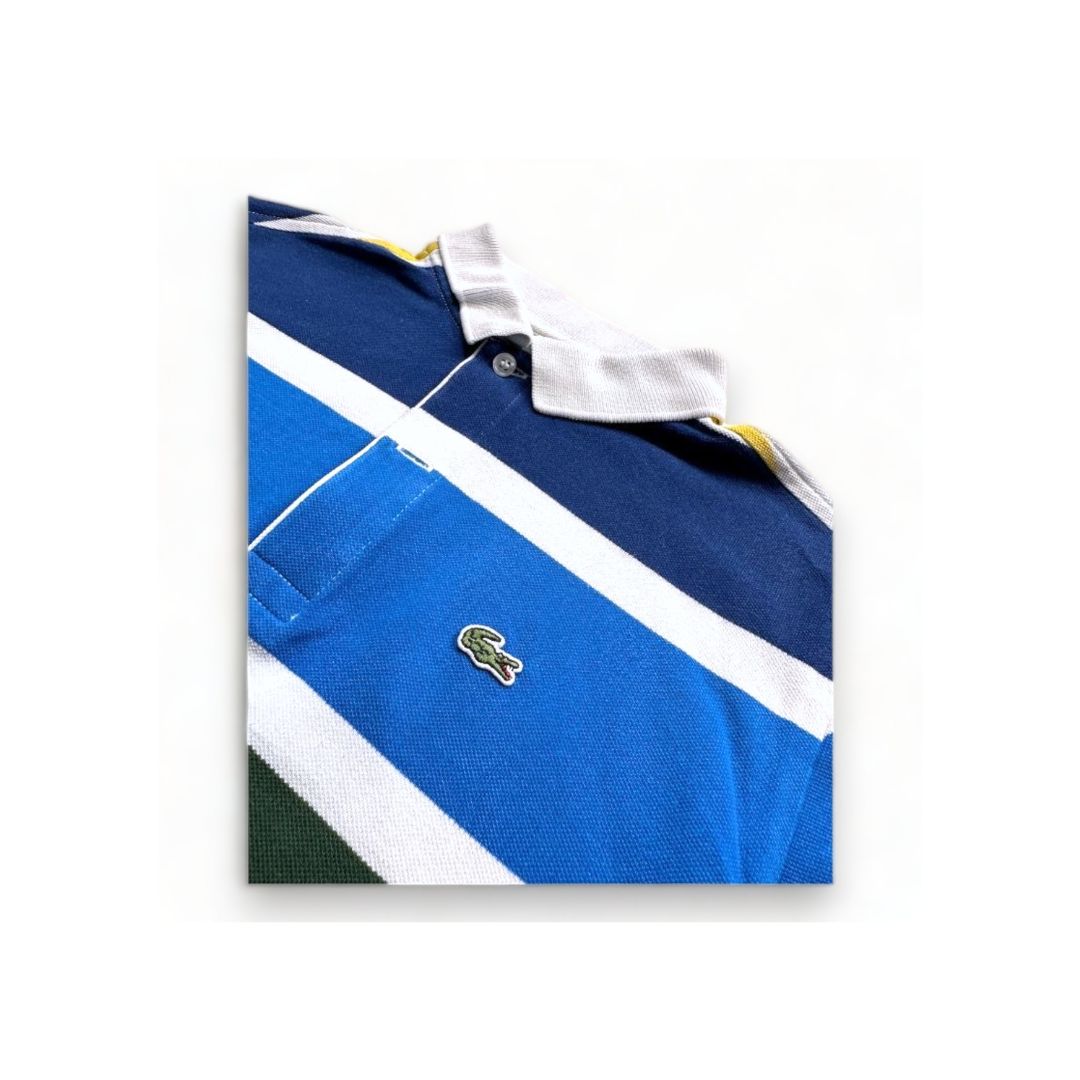 LACOSTE - Polo rayé multicolore - 12 ans