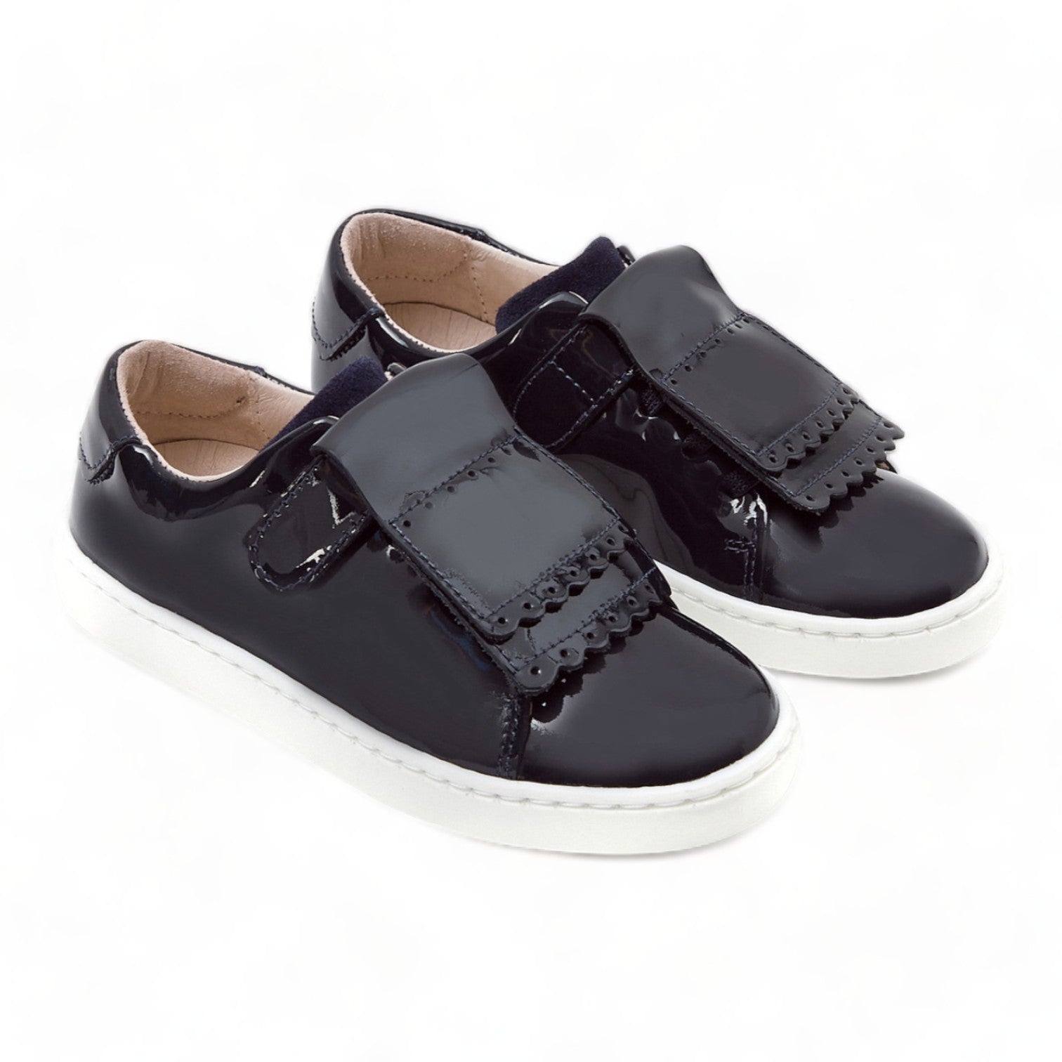 JACADI - Navy blue patent leather sneakers - Size 23