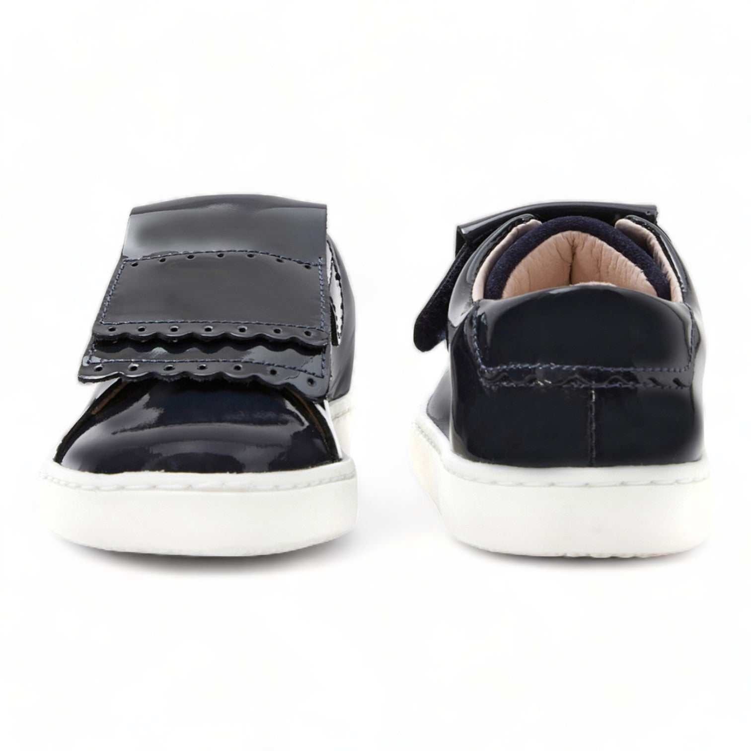 JACADI - Navy blue patent leather sneakers - Size 23