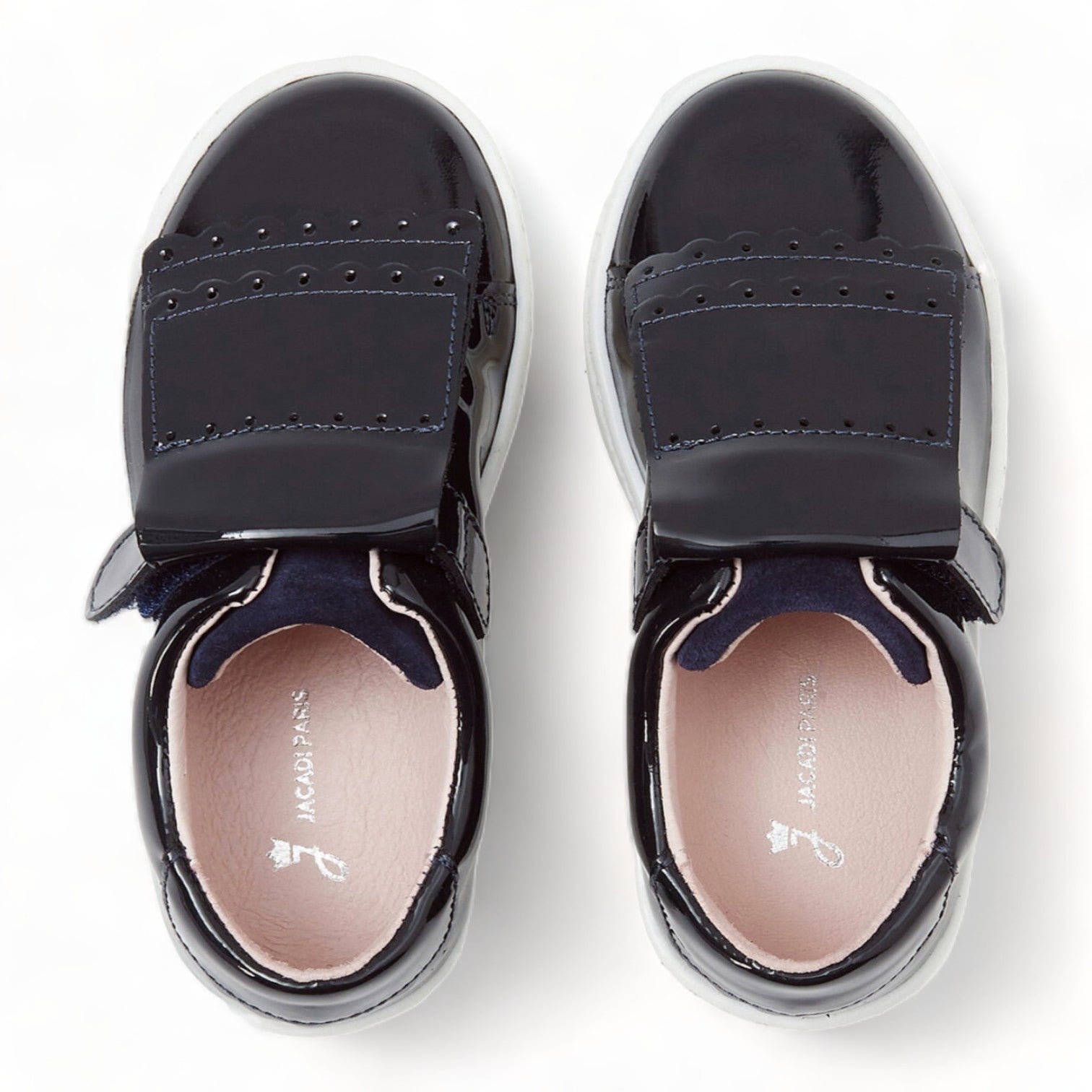 JACADI - Marineblaue Lackleder-Sneakers - Größe 23