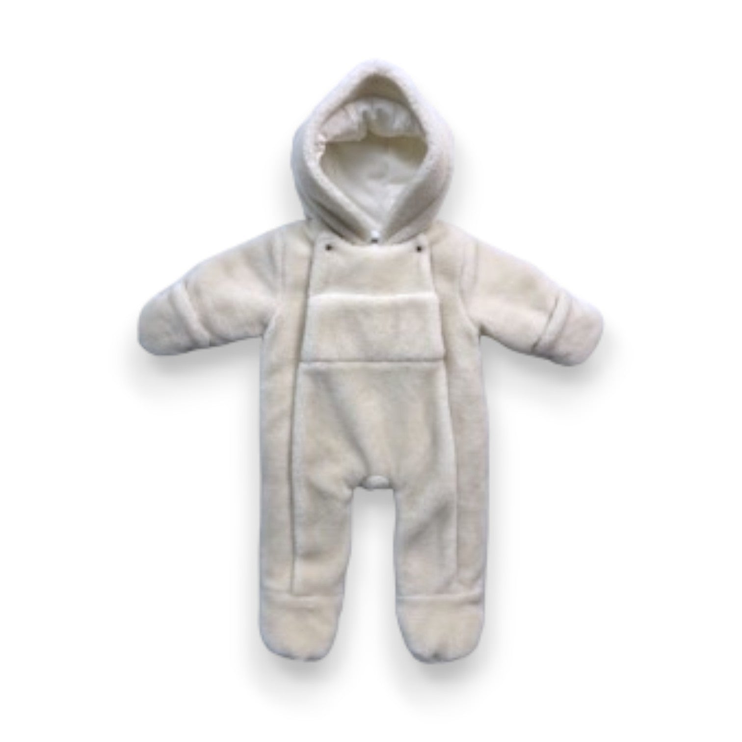JACADI - White fleece pilot suit (new) - 12 months