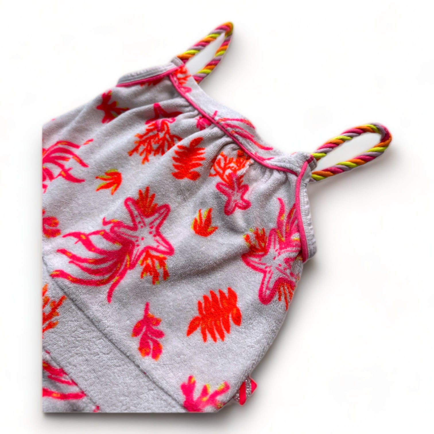 BILIE BLUSH - White patterned terrycloth playsuit - 4 years