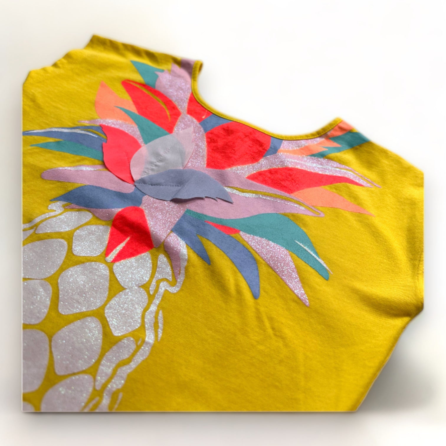 BILLIEBLUSH - Gelbes T-Shirt mit Ananas-Print - 4 Jahre