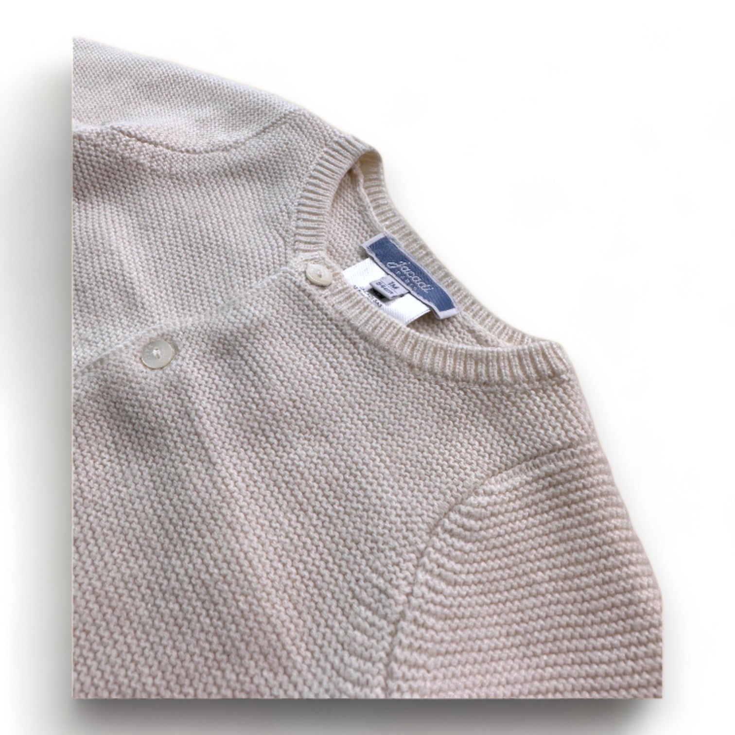 JACADI - Cardigan en laine crème - 1 mois