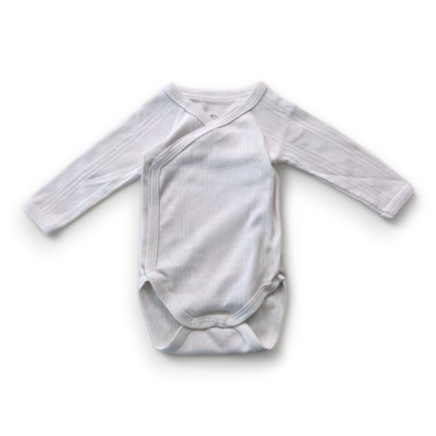PETIT BATEAU - Body blanc à manches longues - 1 mois