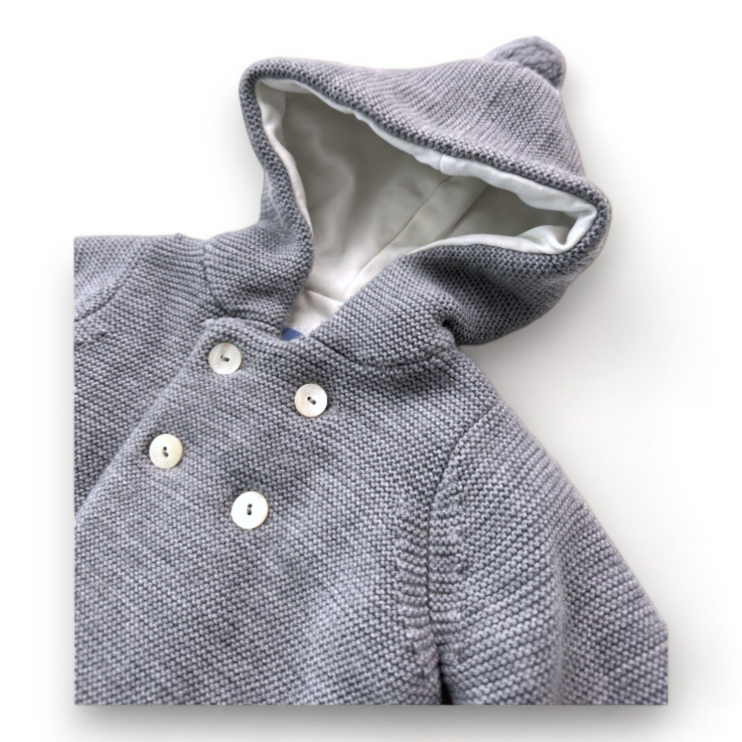 JACADI - Veste en laine grise - 1 mois