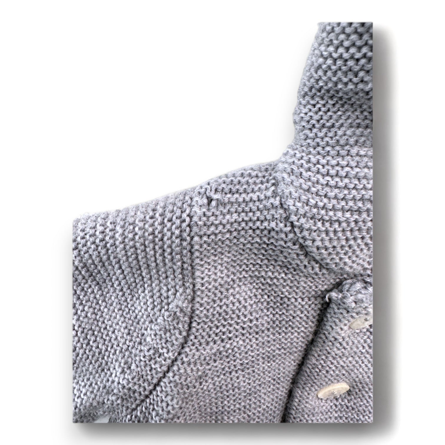 JACADI - Veste en laine grise - 1 mois