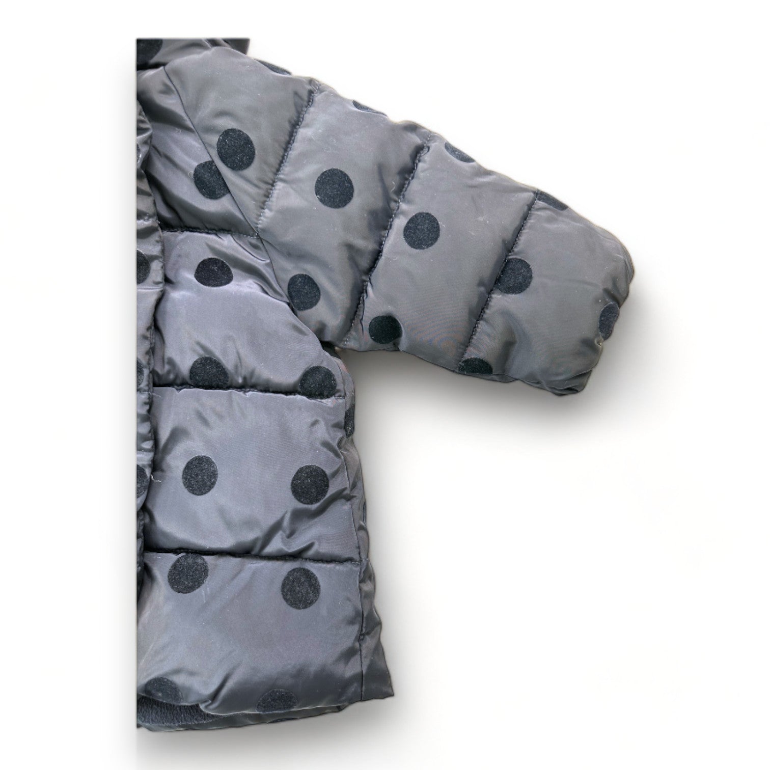 JACADI - Doudoune bleu marine à pois - 12 mois