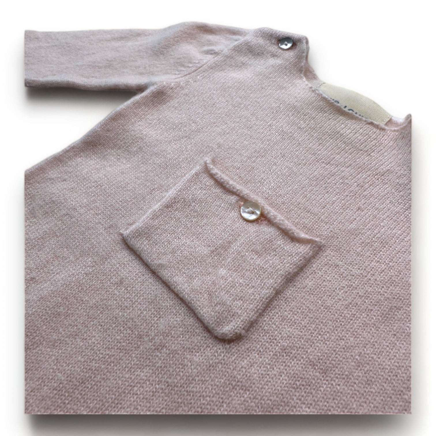 LOUIS LOUISE - Rosa Kaschmir-Jumpsuit - 3 Monate