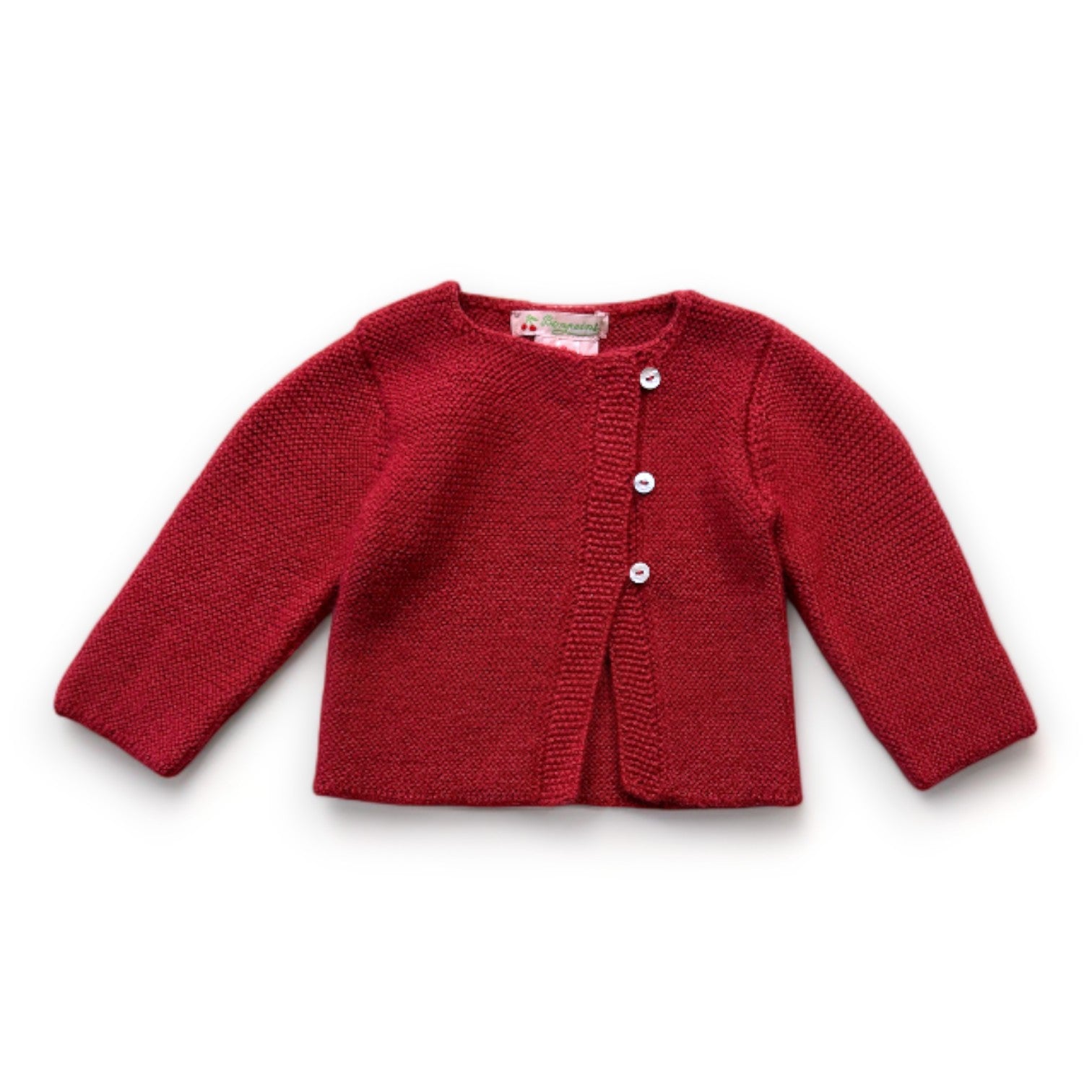 BONPOINT - Rosa Alpaka-Cardigan - 3 Monate
