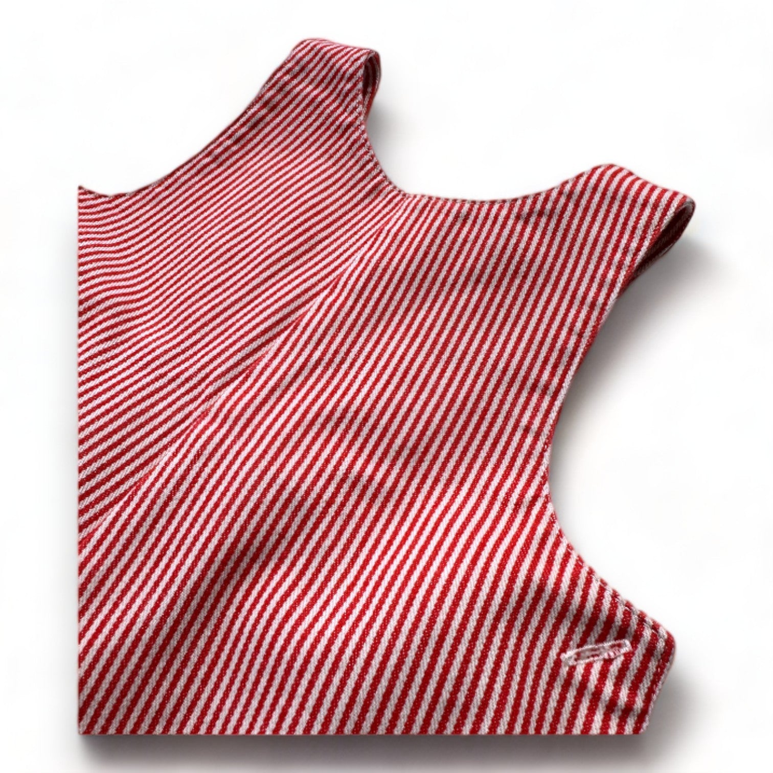 AGNÈS B - Salopette rouge et blanche - 12 mois