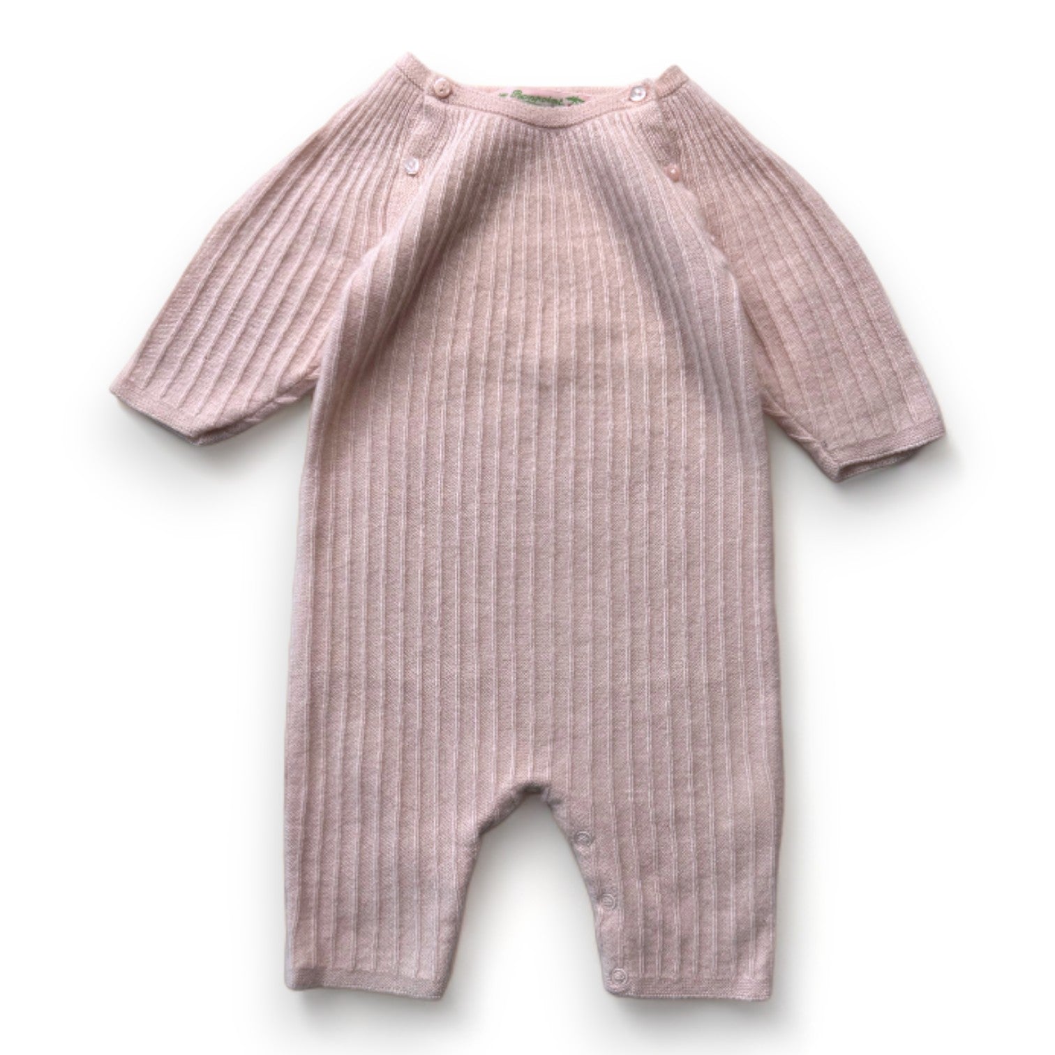 BONPOINT - Rosa Kaschmir-Overall - 12 Monate
