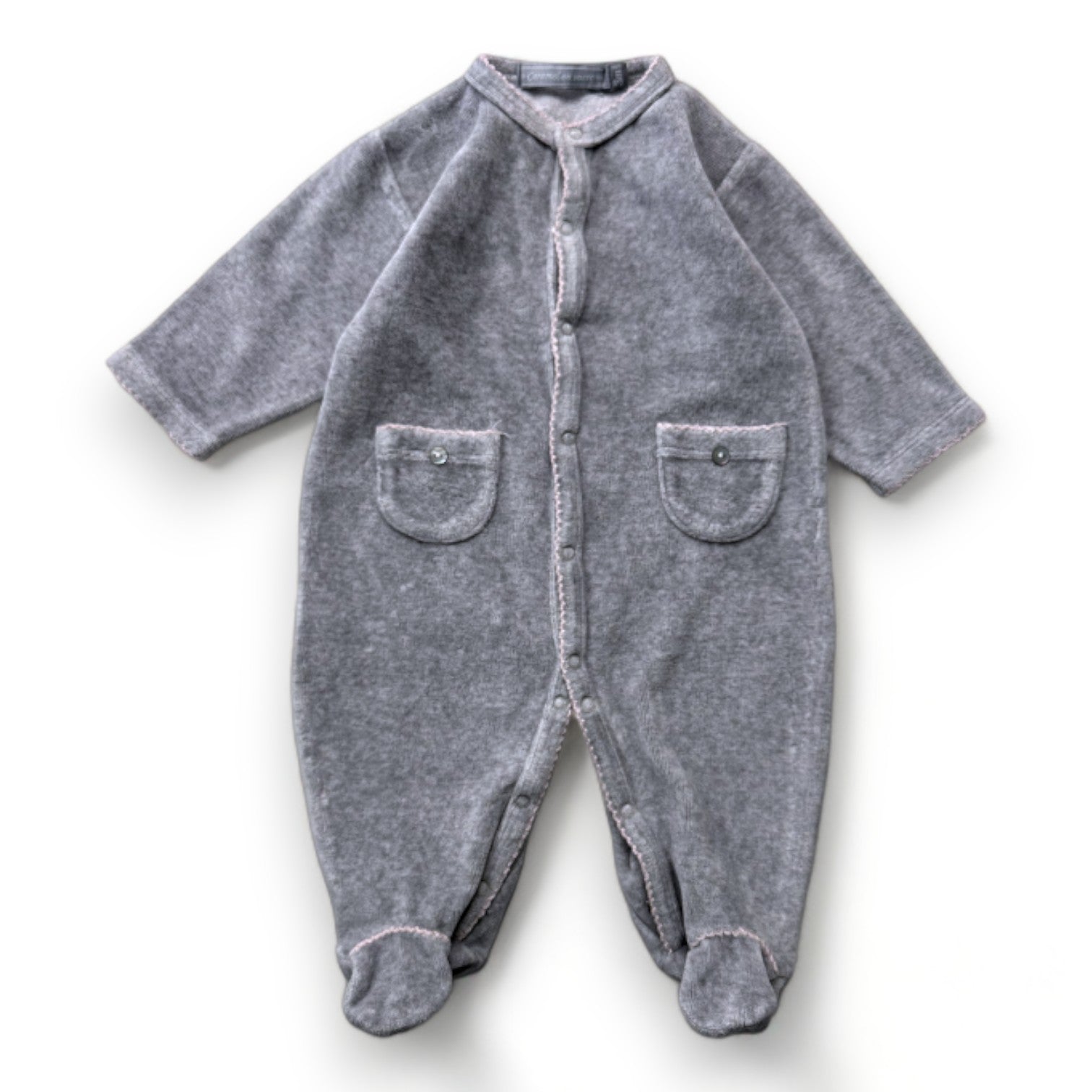 CARAMEL AU SUCRE - Pyjama gris - 3 mois