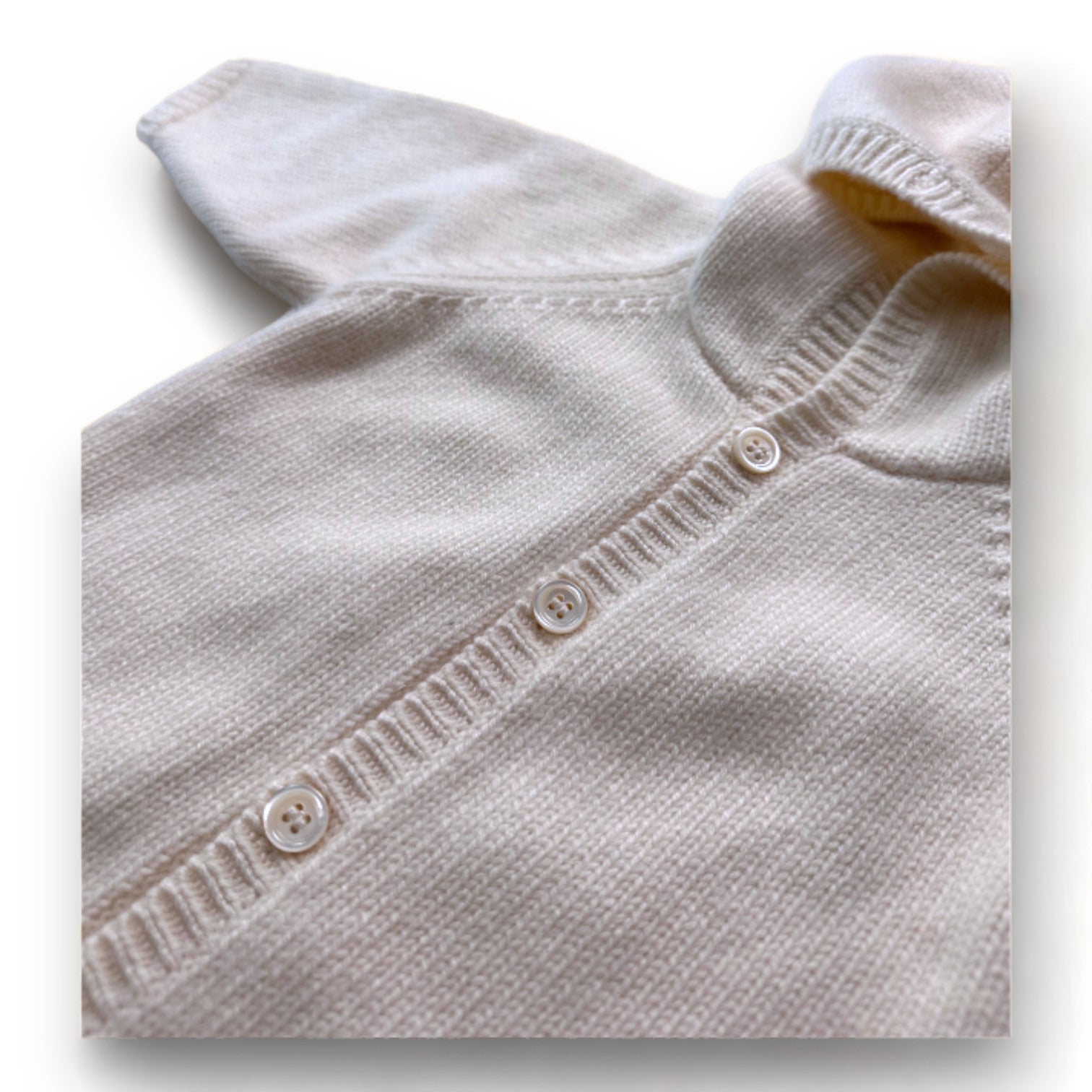 ERIC BOMPART - Cremefarbener Kaschmirschlafsack - 0/3 Monate