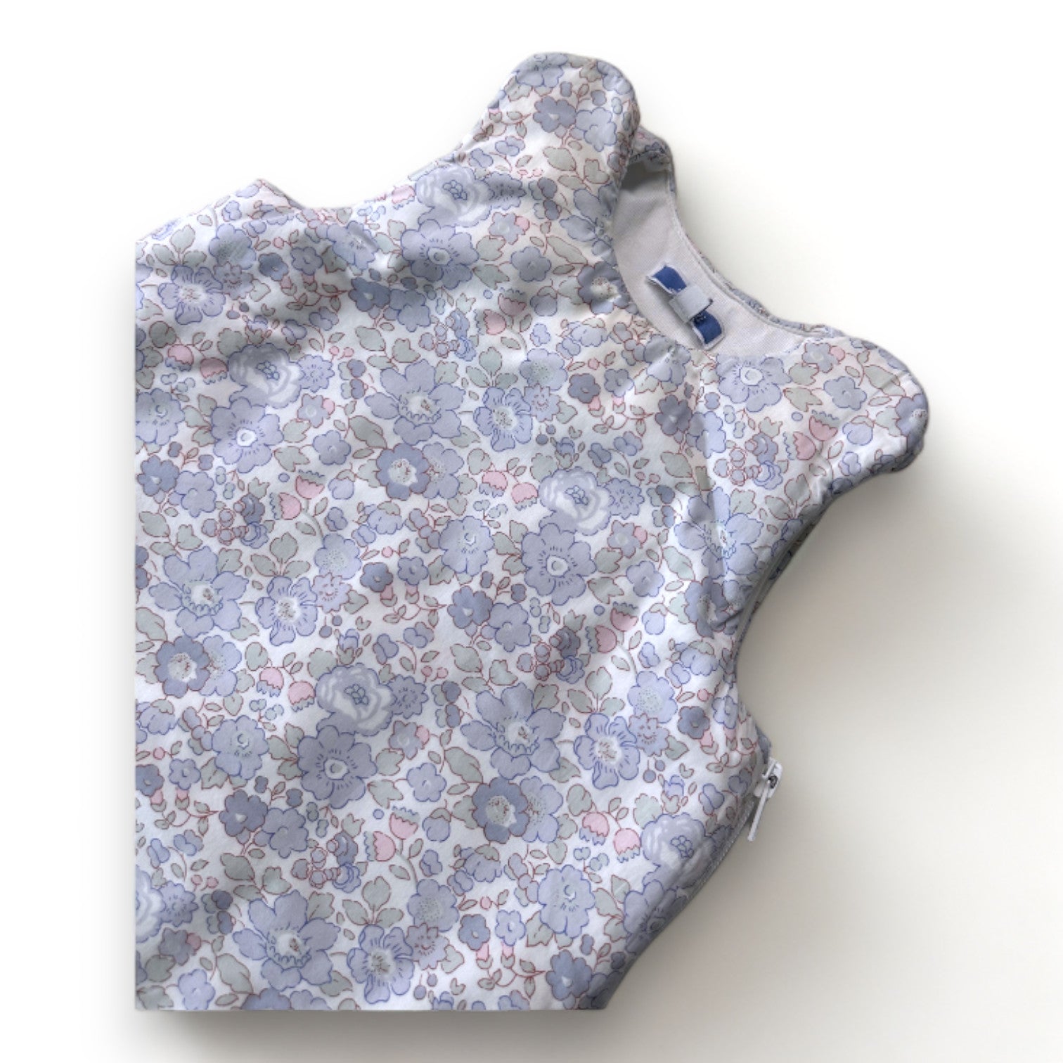 JACADI - Weißer Schlafsack mit Blumenmuster - 0/6 Monate