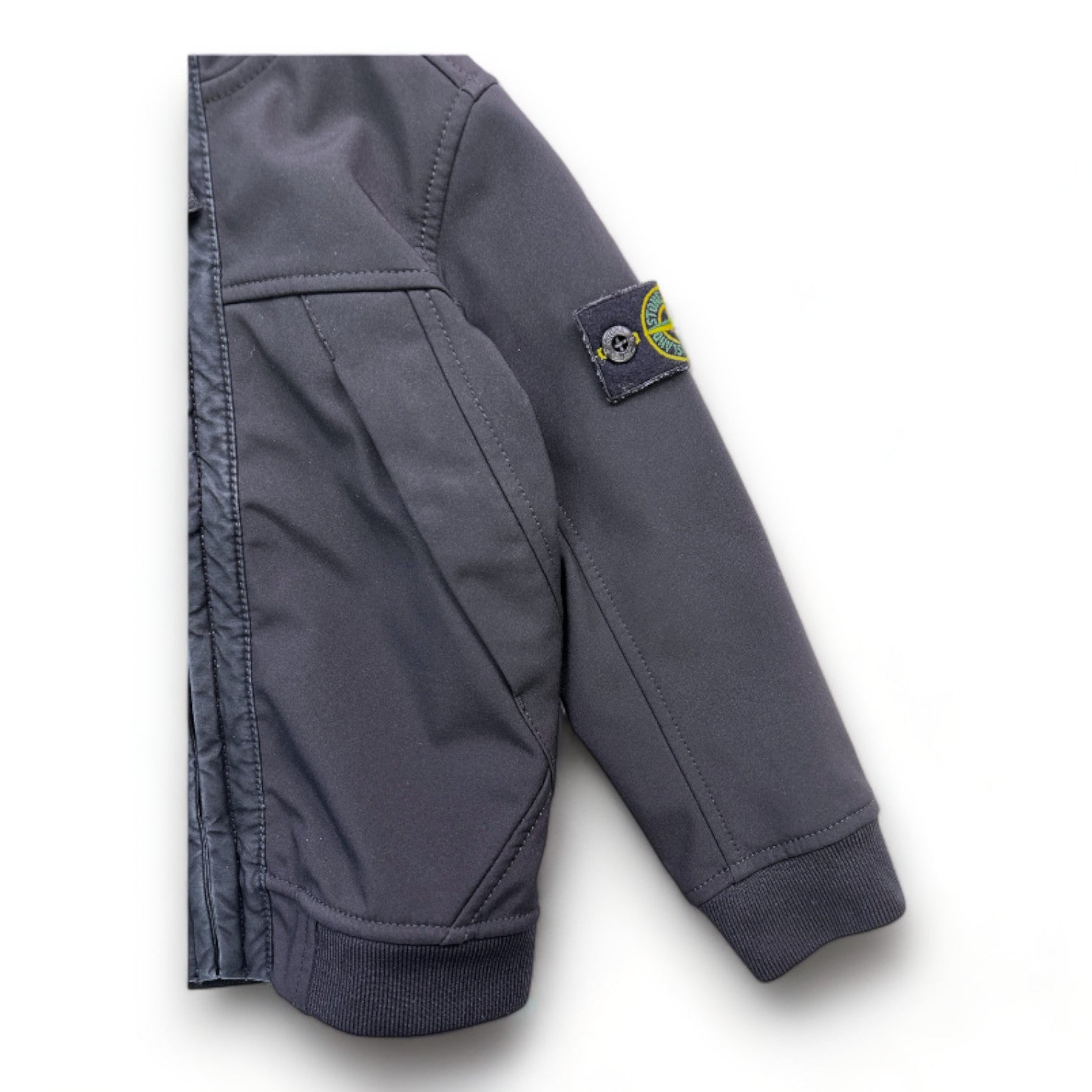 STONE ISLAND - Black hooded jacket - 3 years