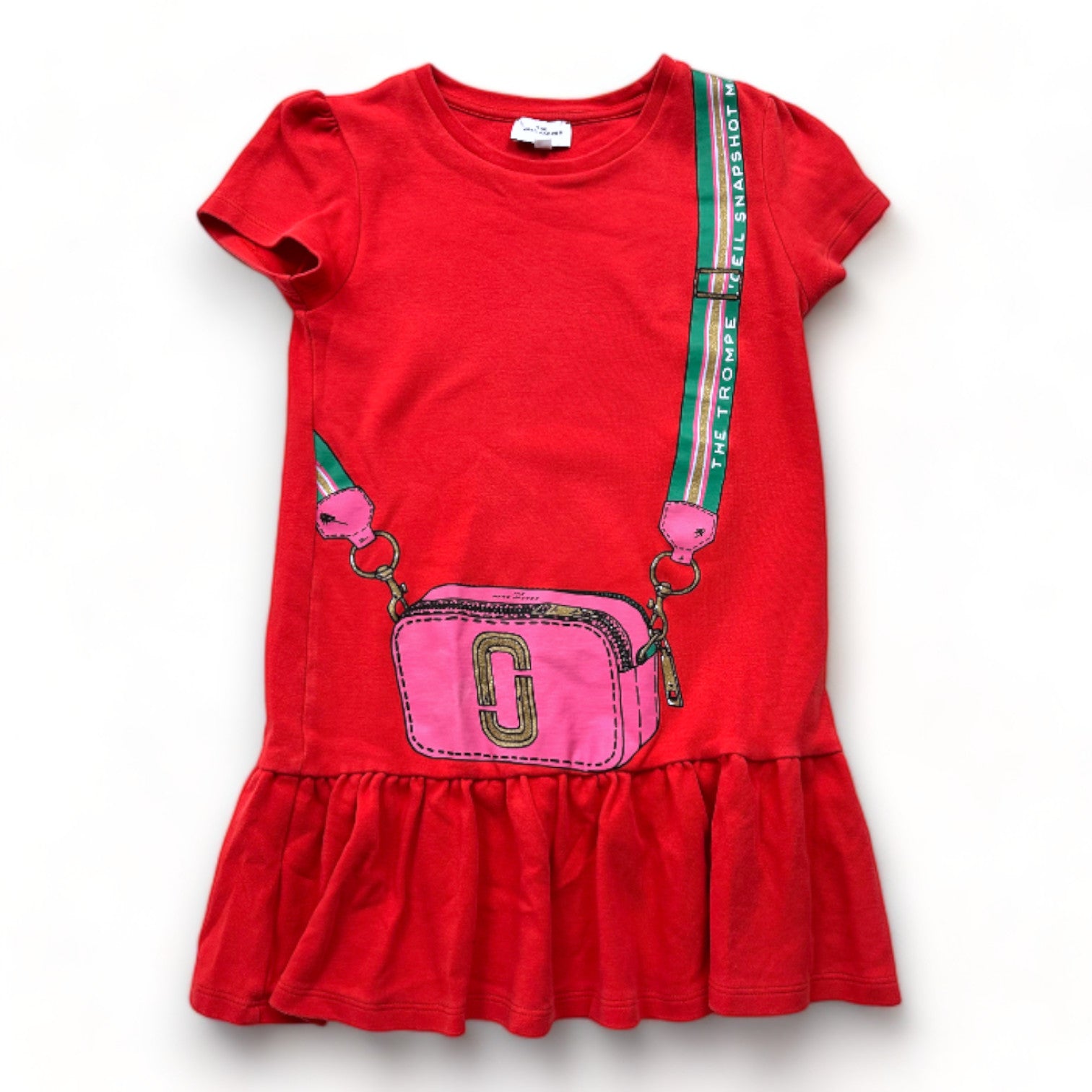 THE MARC JACOBS - Robe rouge avec imprimé sac - 8 ans