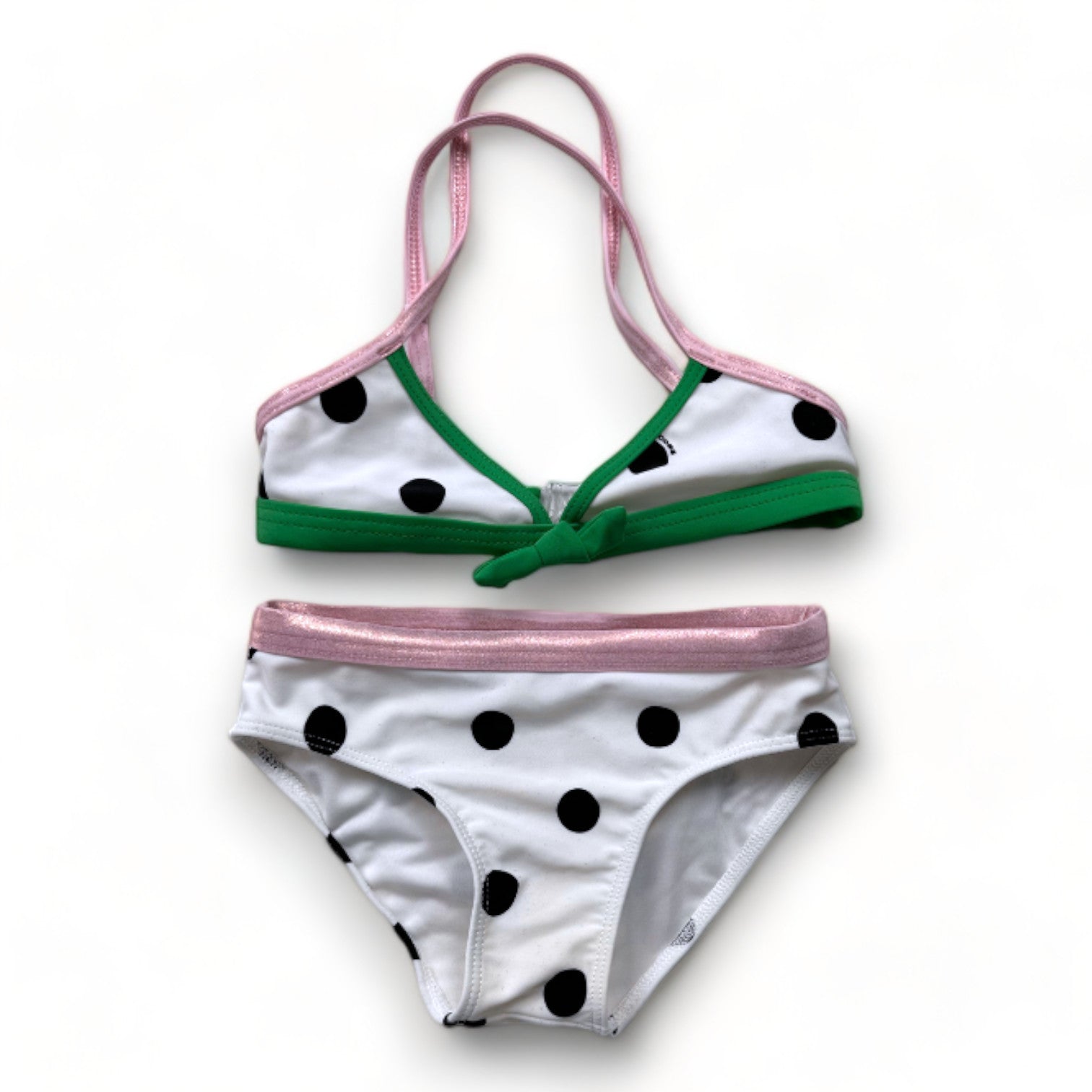 THE MARC JACOBS - Maillot de bain deux pièces blanc à pois - 4 ans