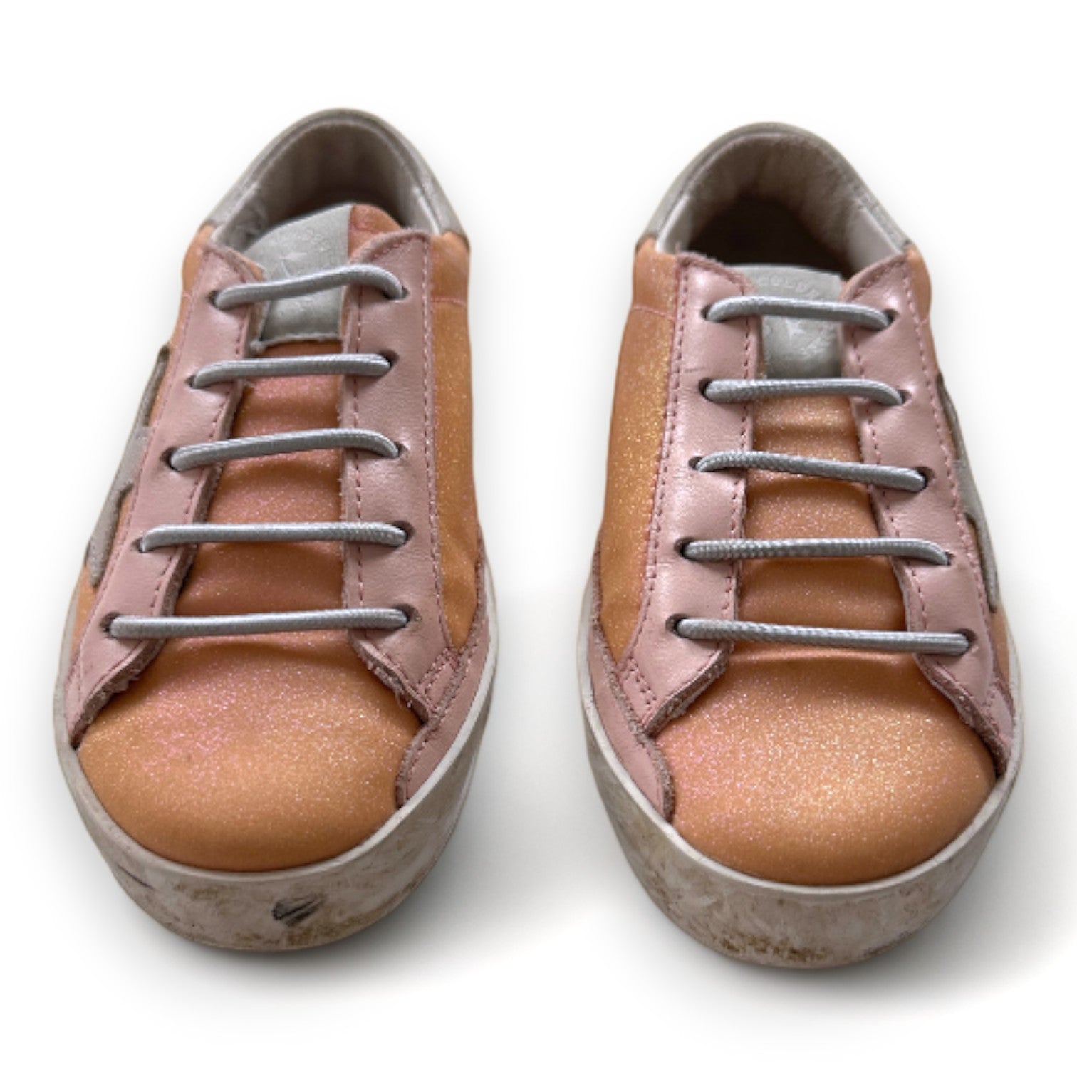 GOLDEN GOOSE - Rosa Glitzer-Sneaker - 24