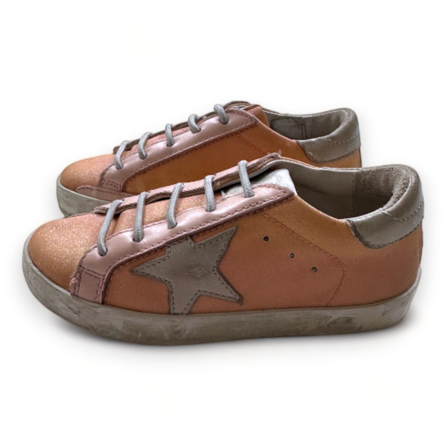 GOLDEN GOOSE - Rosa Glitzer-Sneaker - 24