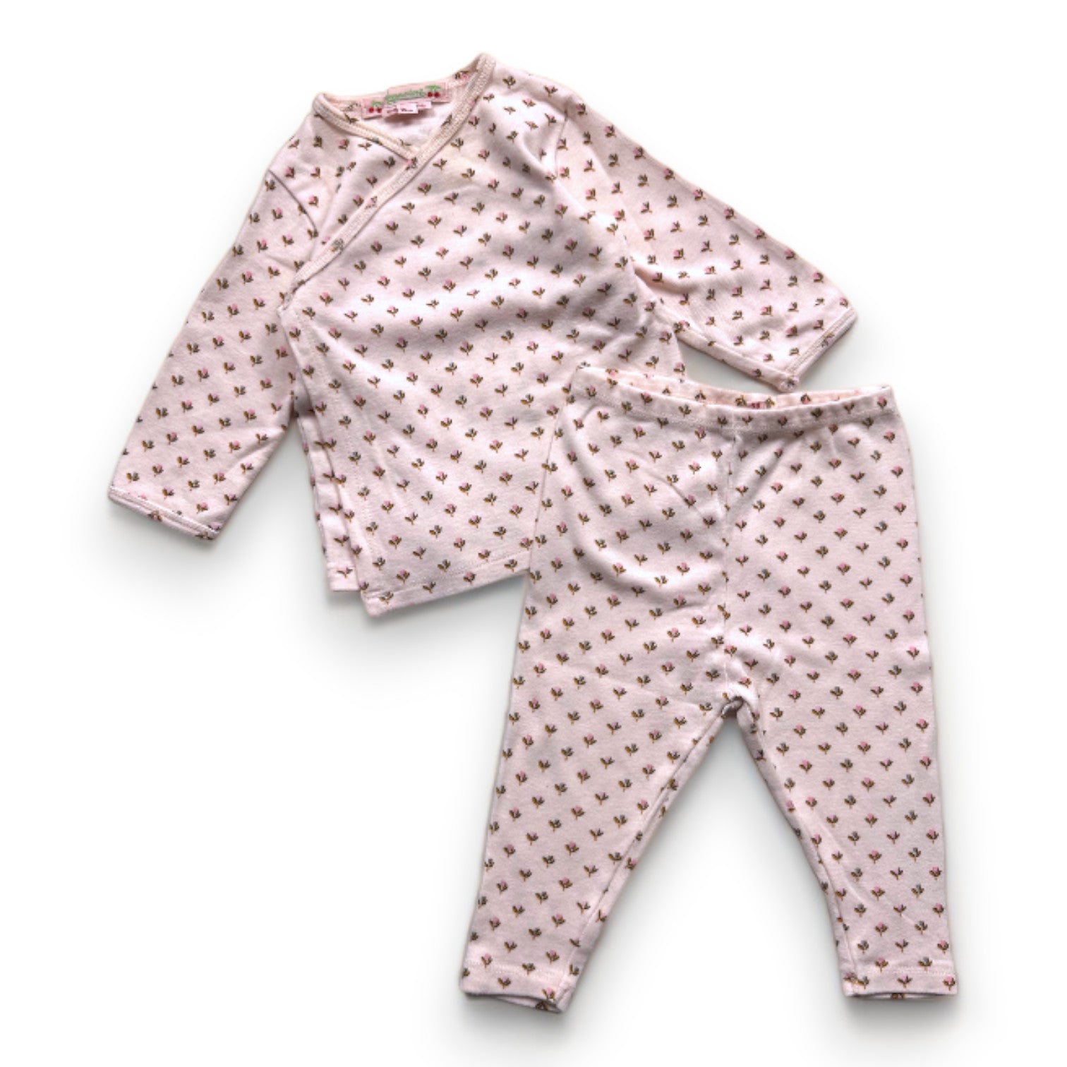 BONPOINT - Rosa Set mit Mustern - 3 Monate