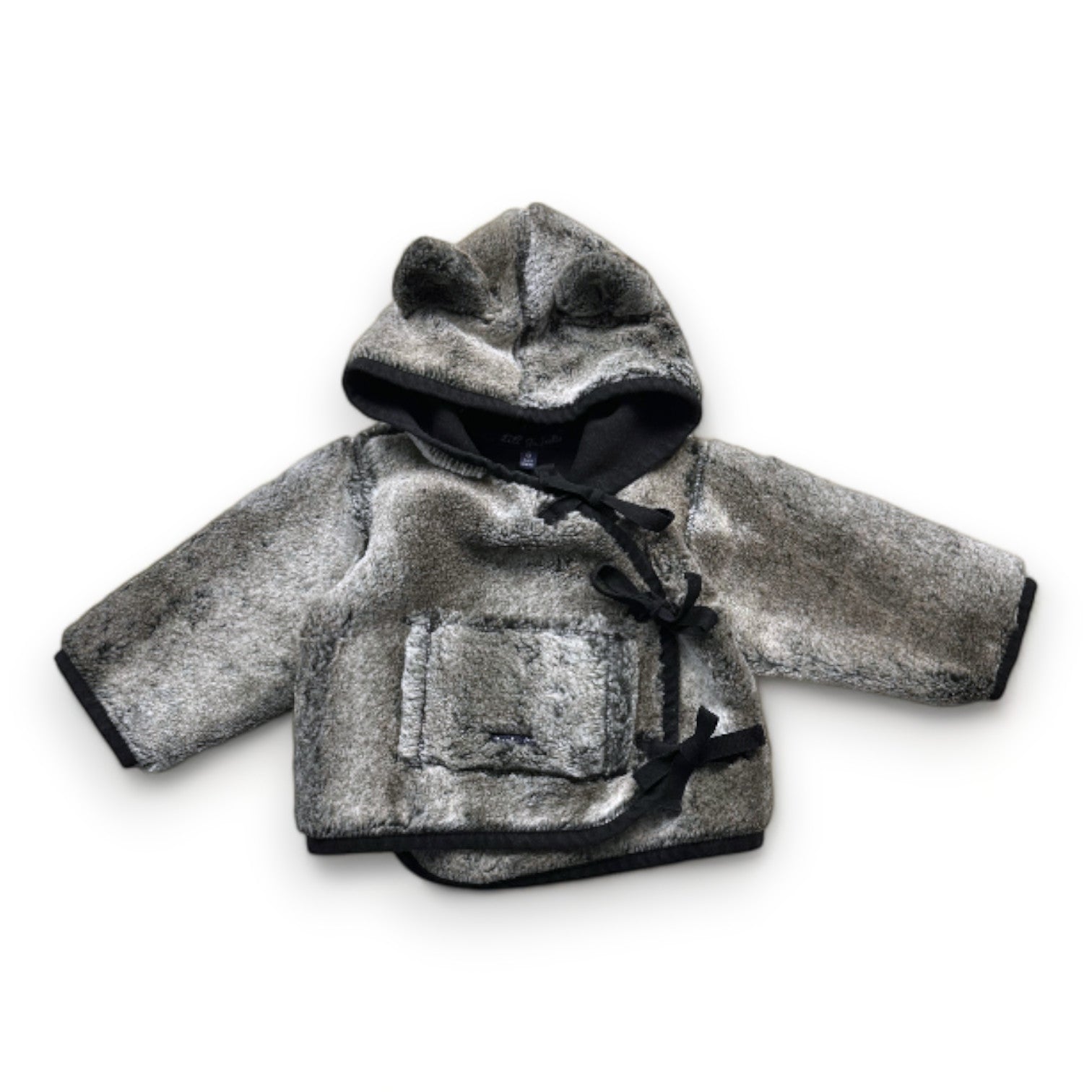 LILI GAUFRETTE - Grauer Pelzmantel - 6 Monate